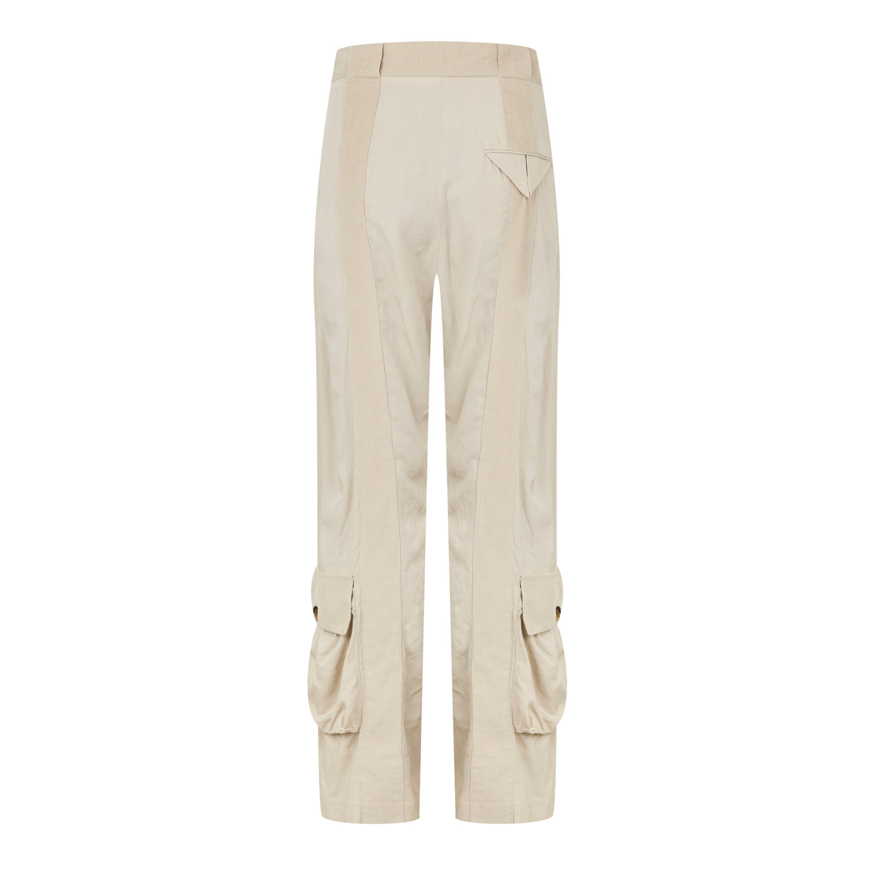 Straw - Bottega Veneta - Women's Straight Trousers - 2