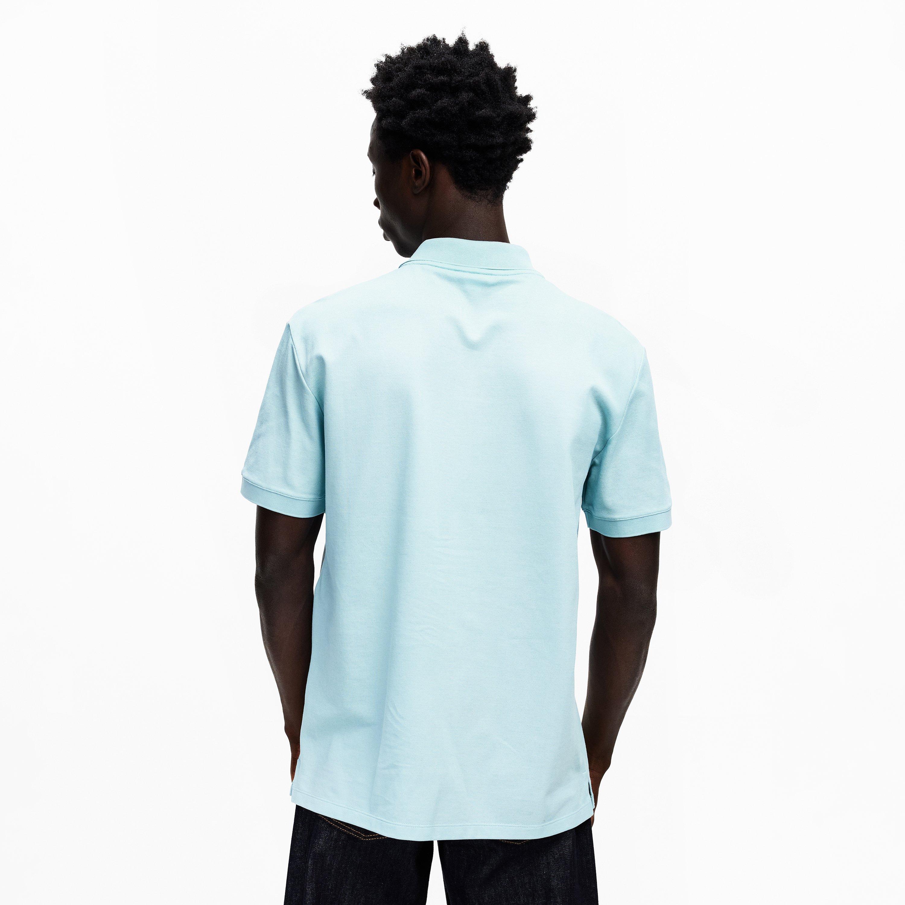 Light Blue - Alexander McQueen - Men's Alex Logo Embroidered Polo Shirt - 4