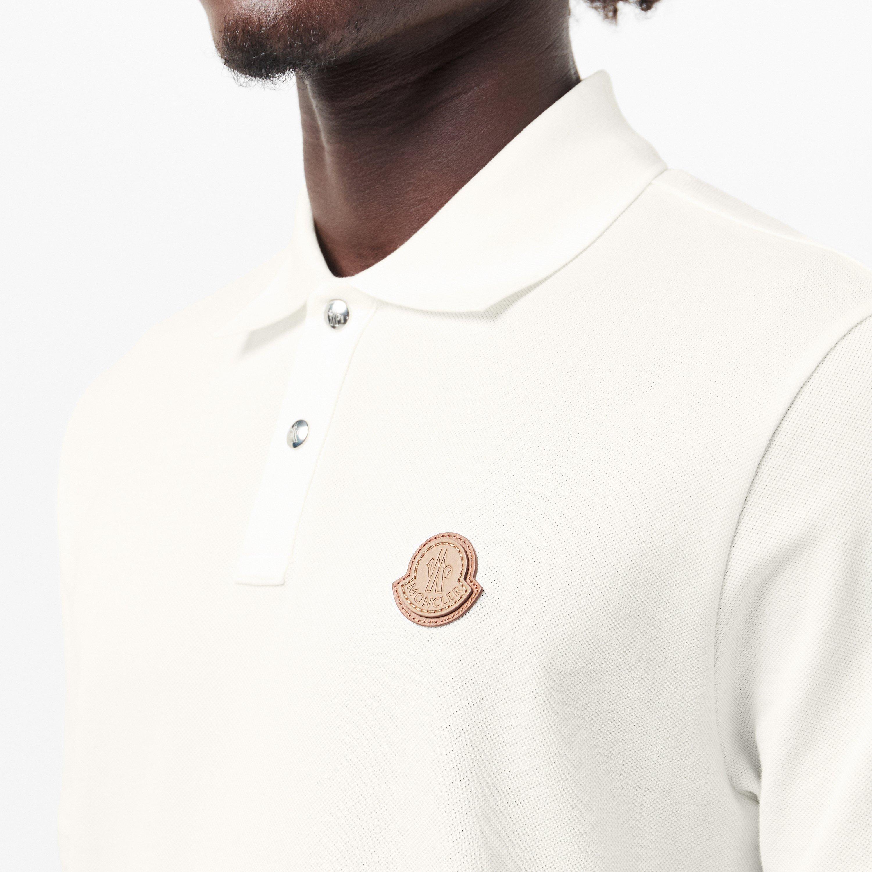 White 032 - Moncler - Men's Short-Sleeve Polo - 5