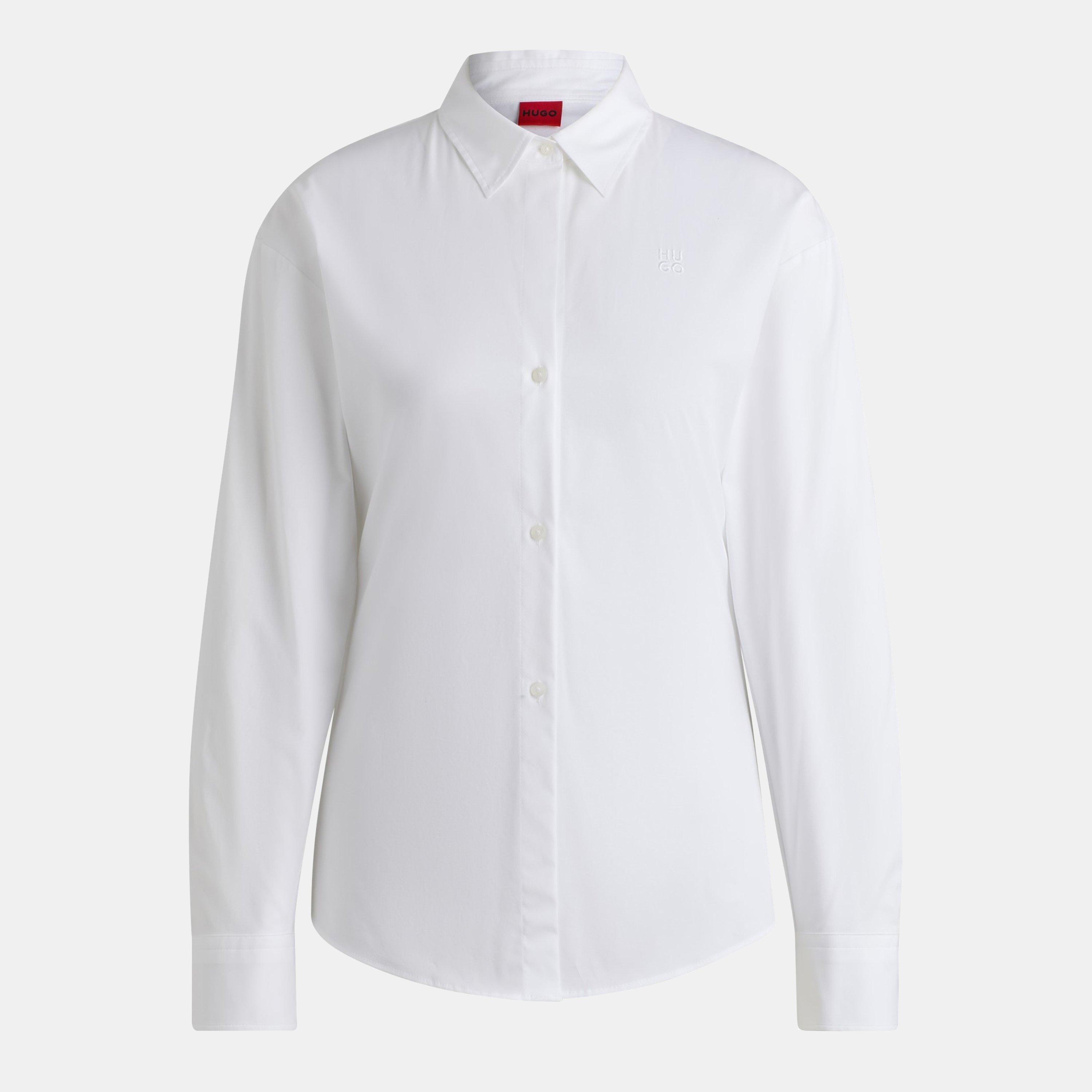 White - Hugo - The Girlfriend Long-Sleeve Blouse - 1