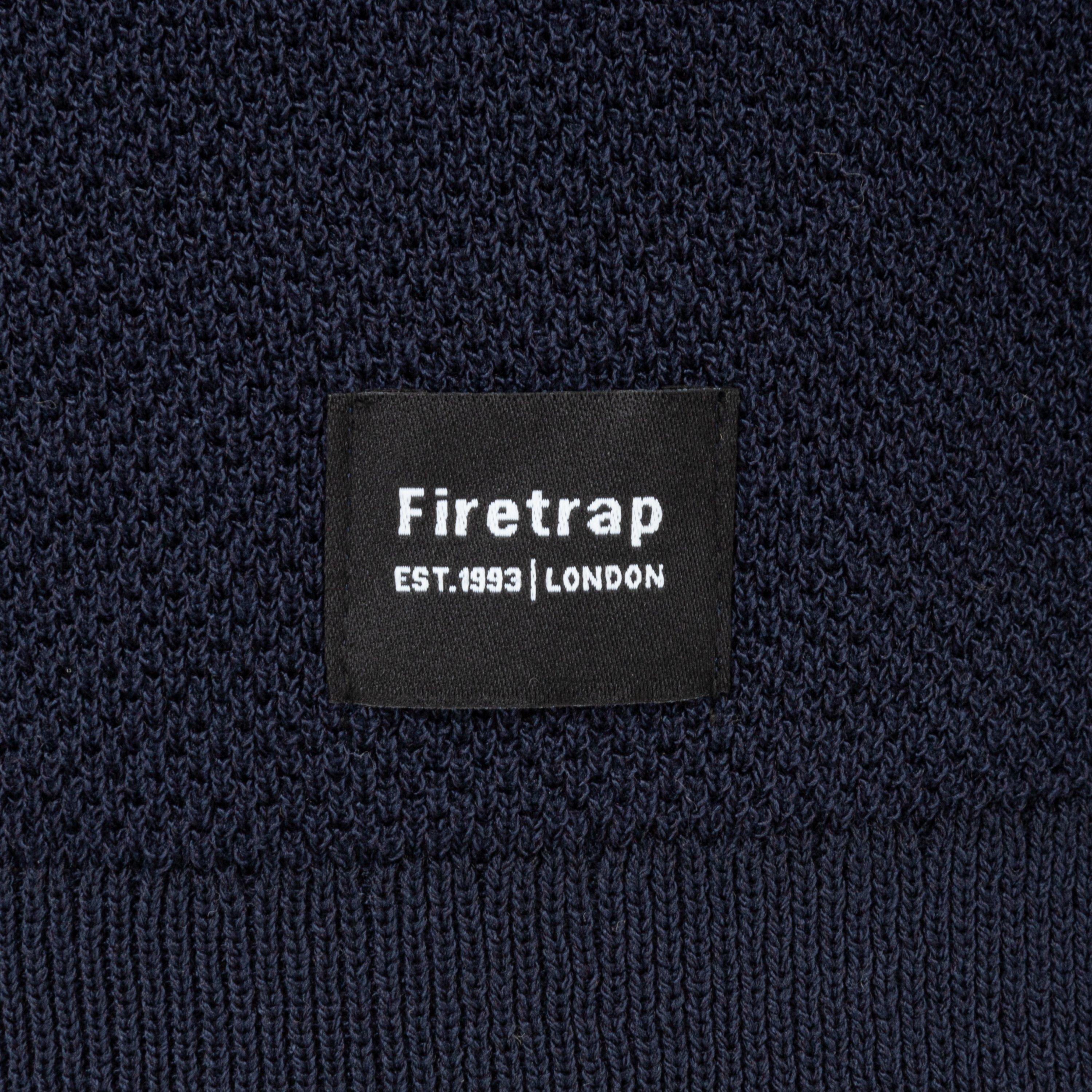 Blue - Firetrap - Polo Striped Classic Collared T Shirt - 4