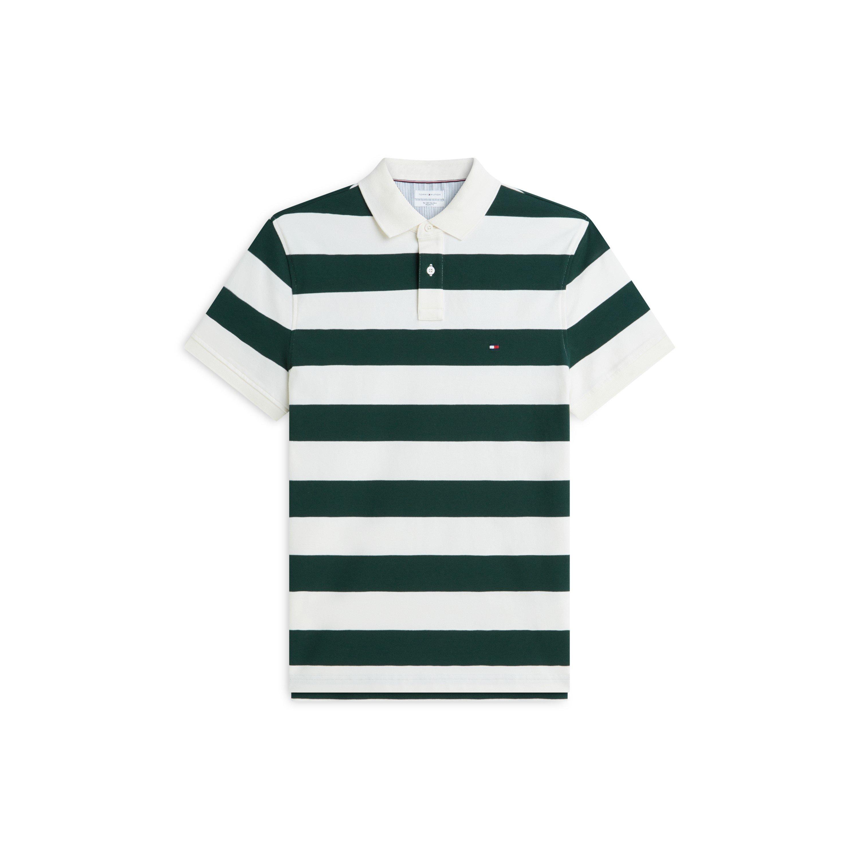 Ivory/Green - Tommy Hilfiger - Tommy 1985 Stripe Po Sn71 - 1