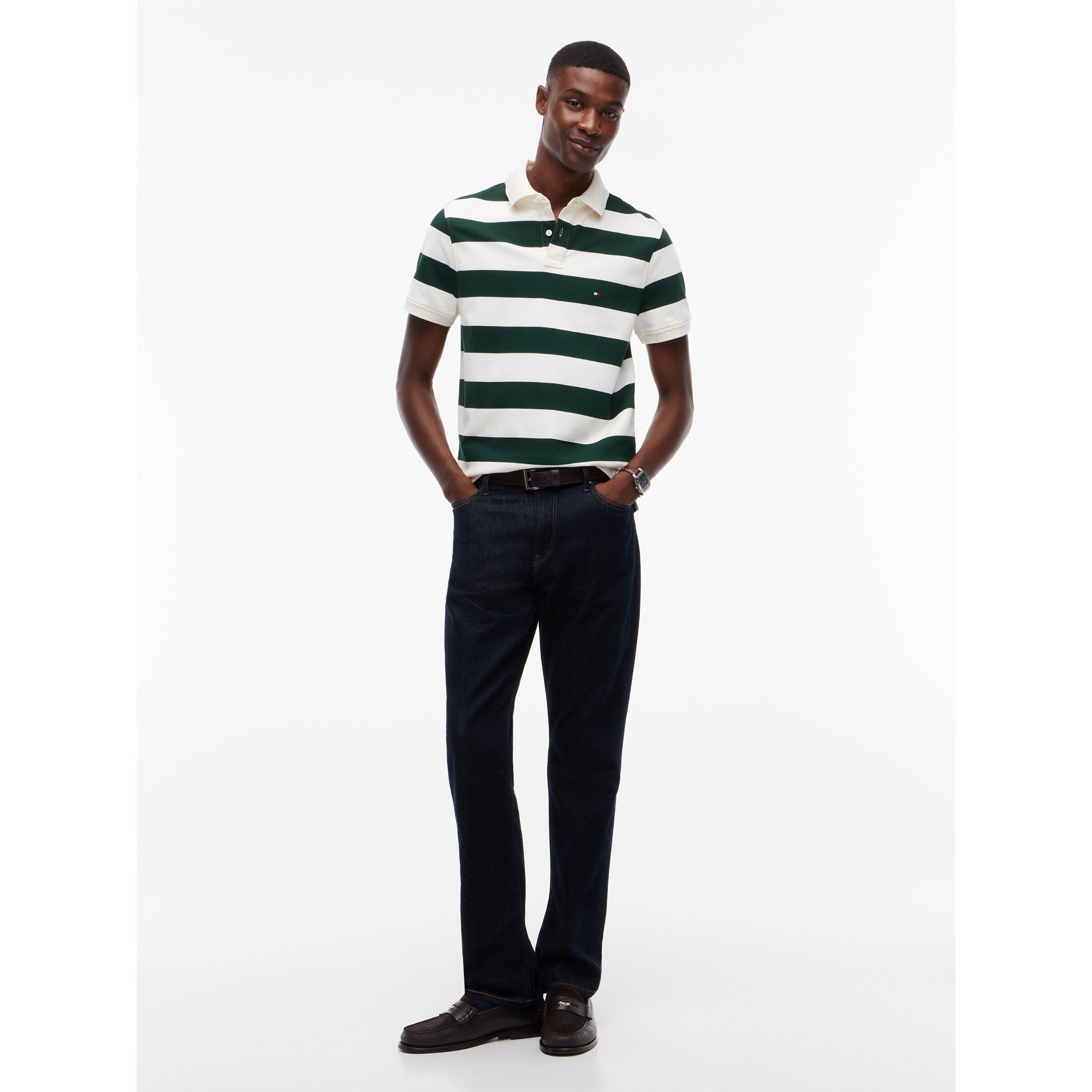Ivory/Green - Tommy Hilfiger - Tommy 1985 Stripe Po Sn71 - 4