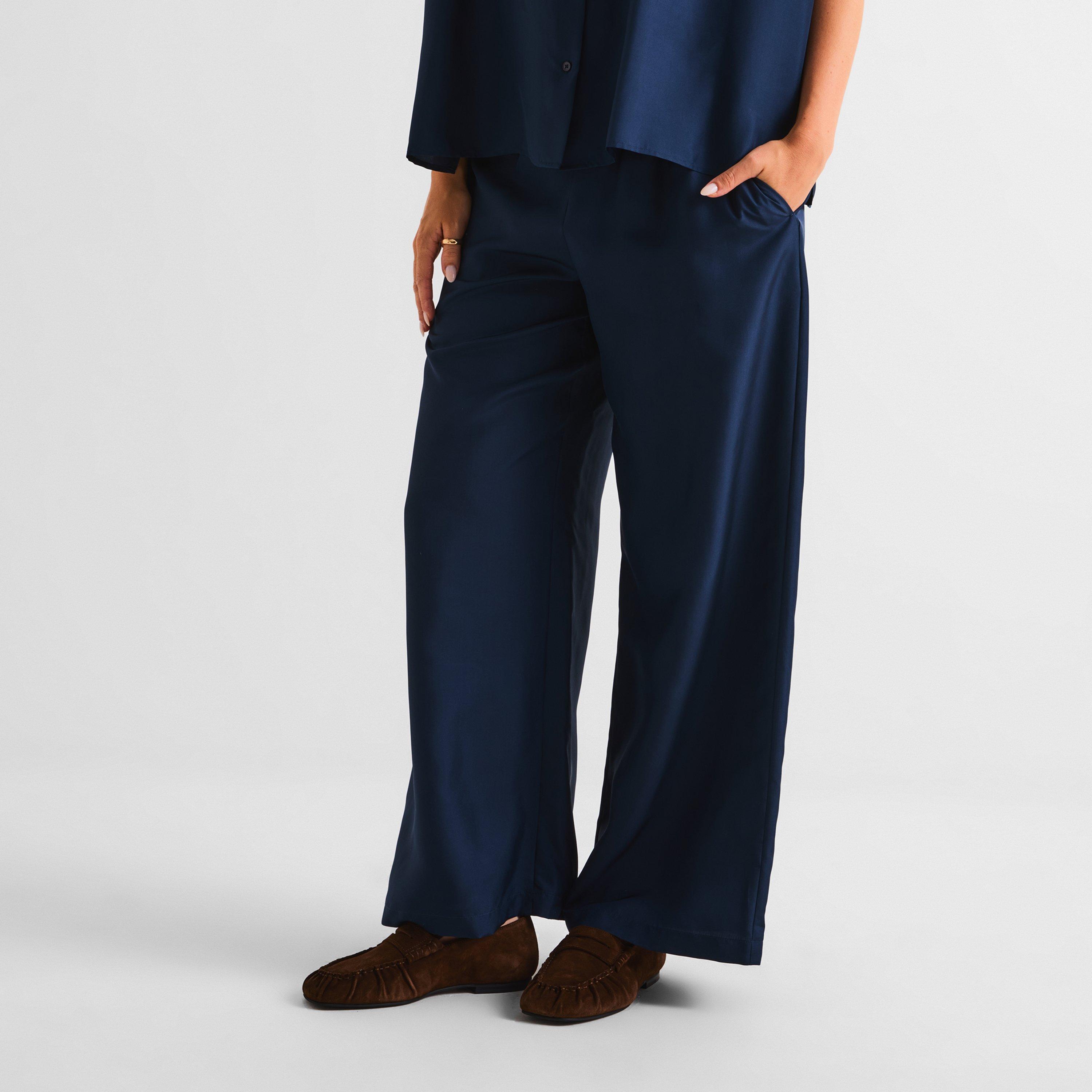 Navy - Weekend Max Mara - Women's Weekend Zaino Straight Leg Trousers - 3