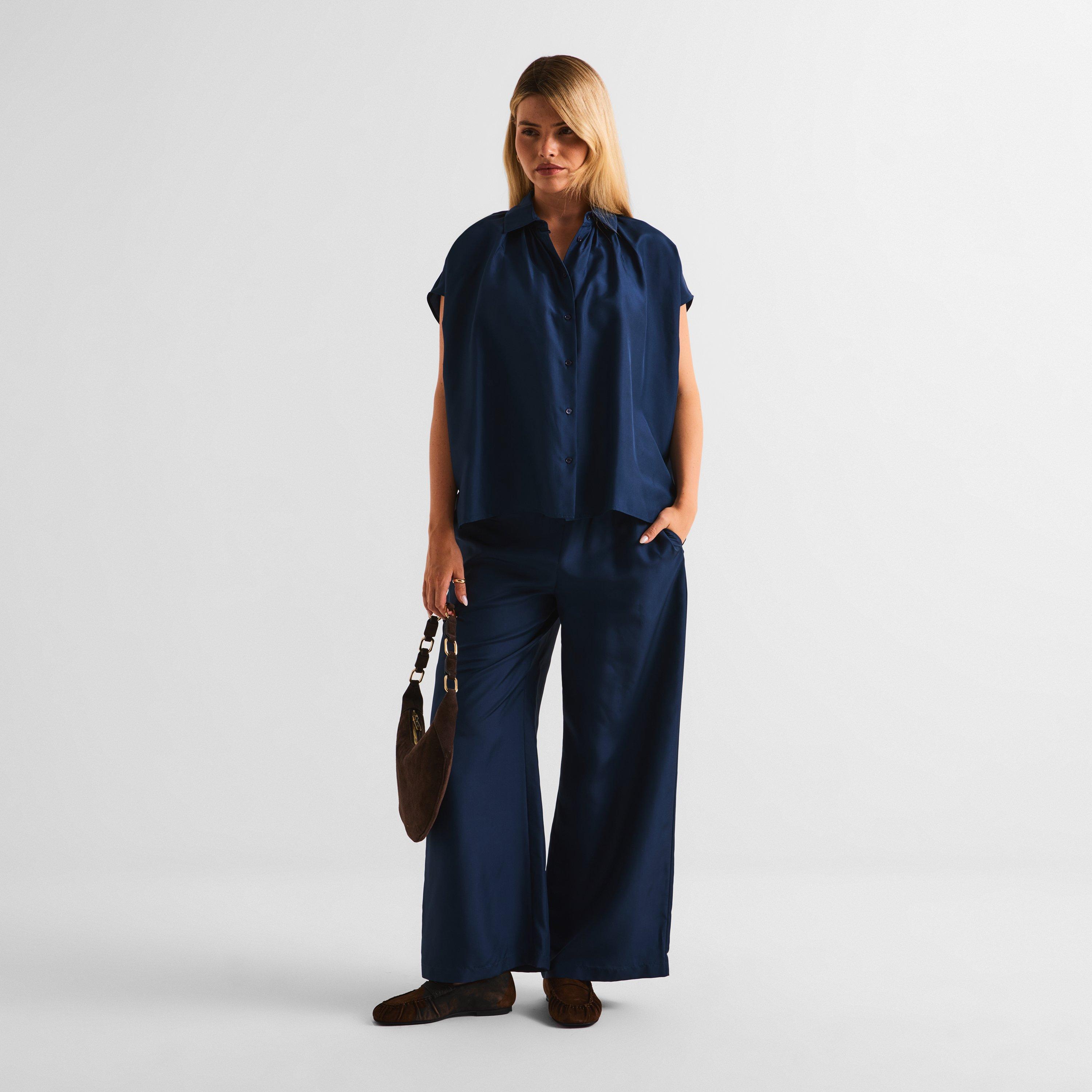 Navy - Weekend Max Mara - Women's Weekend Zaino Straight Leg Trousers - 6