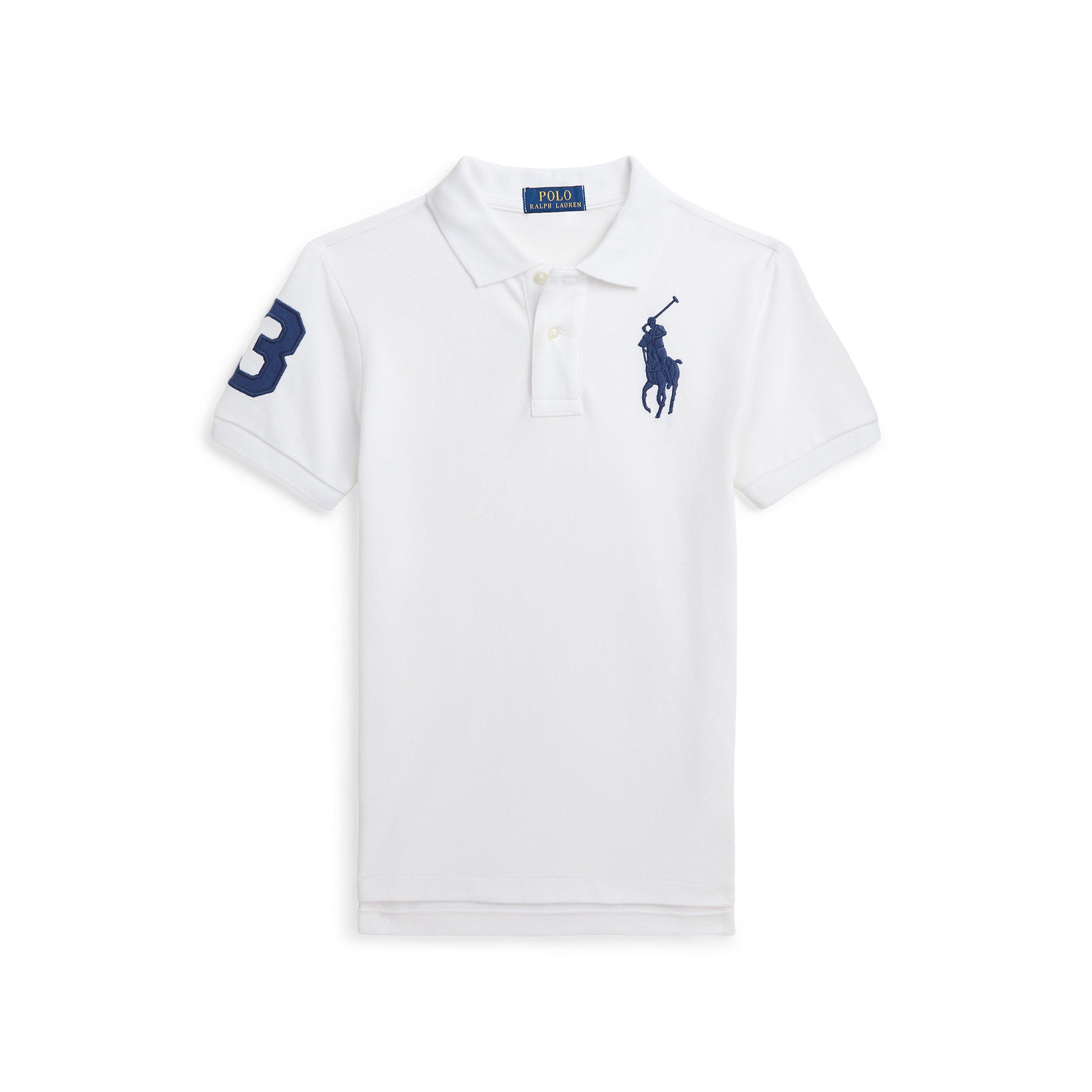 Polo Ralph Lauren Kids' Short Sleeve Rugby Shirt - White - Size 7Y/S