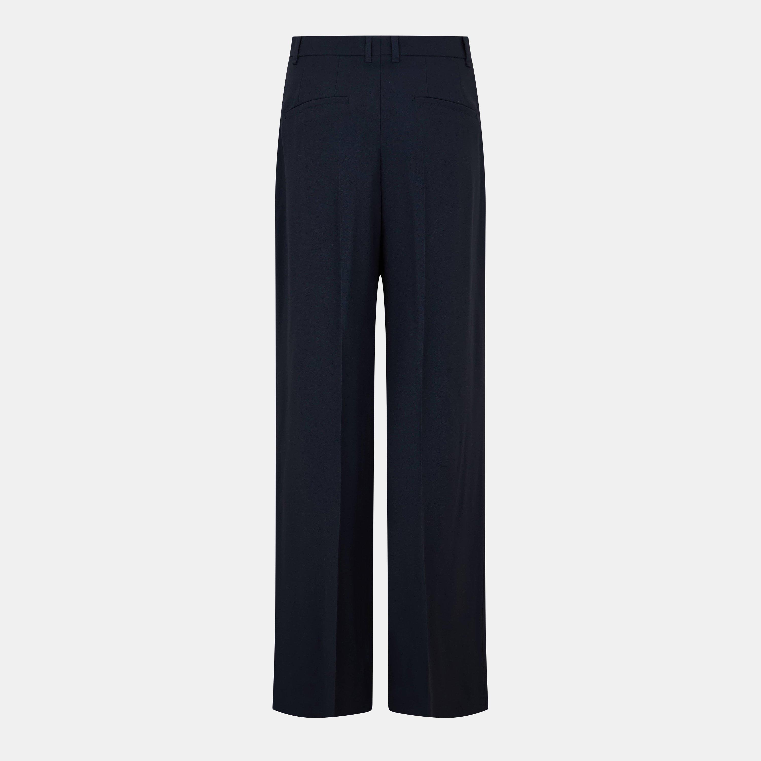 Open Blue - Boss - Women's Tikela Straight Leg Trousers, Straight Leg Design - 2