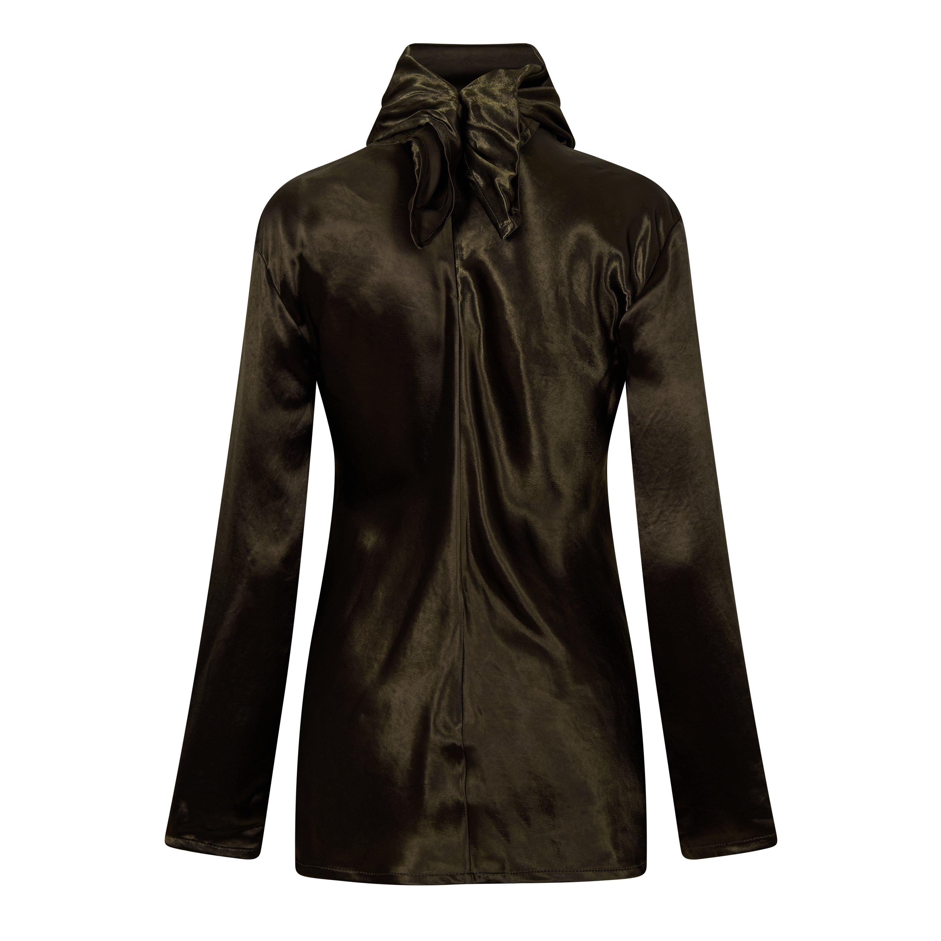 Olive - Bottega Veneta - Women's Long Sleeve Blouse - 2