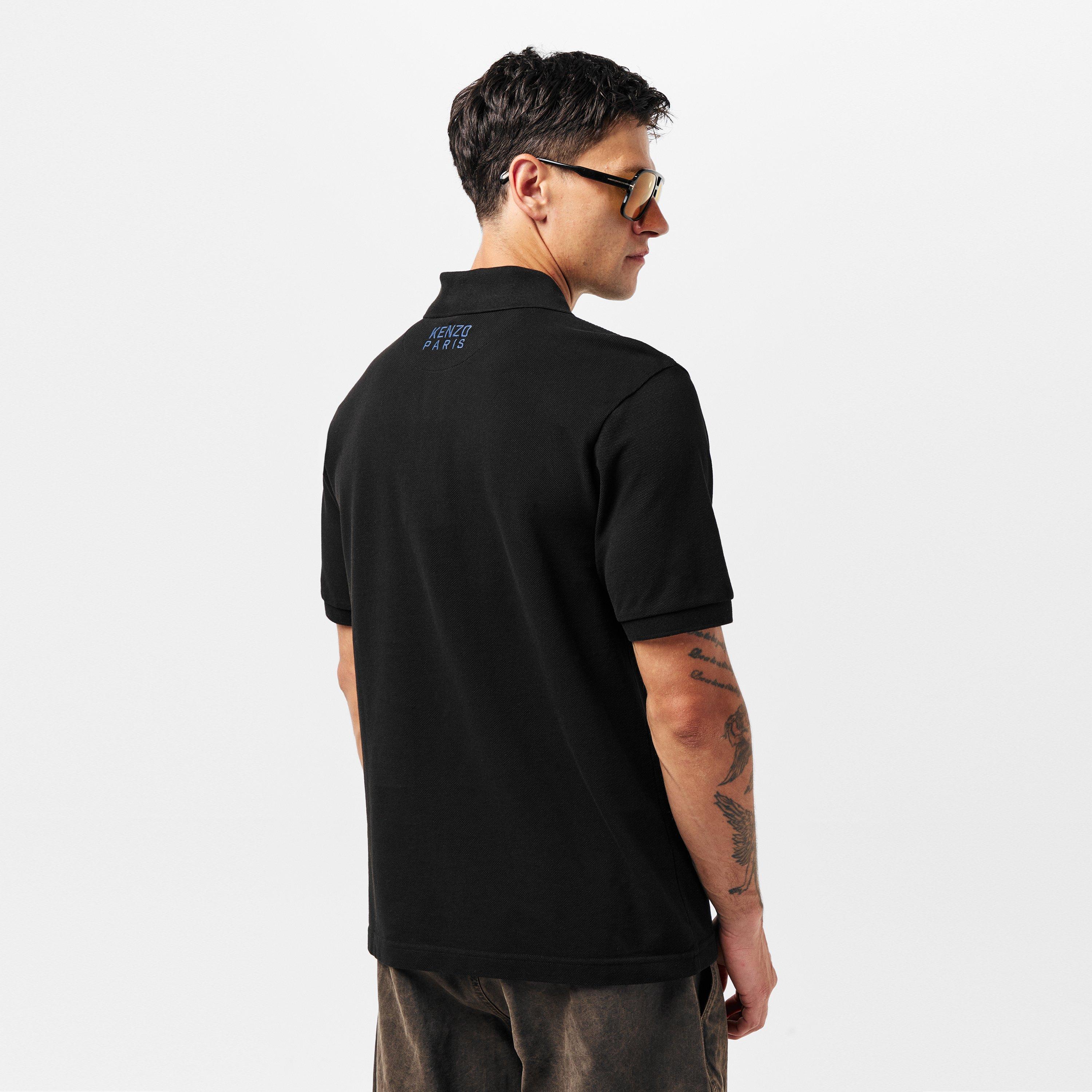 Black 99J - Kenzo - Happy Tiger Polo Shirt - 4