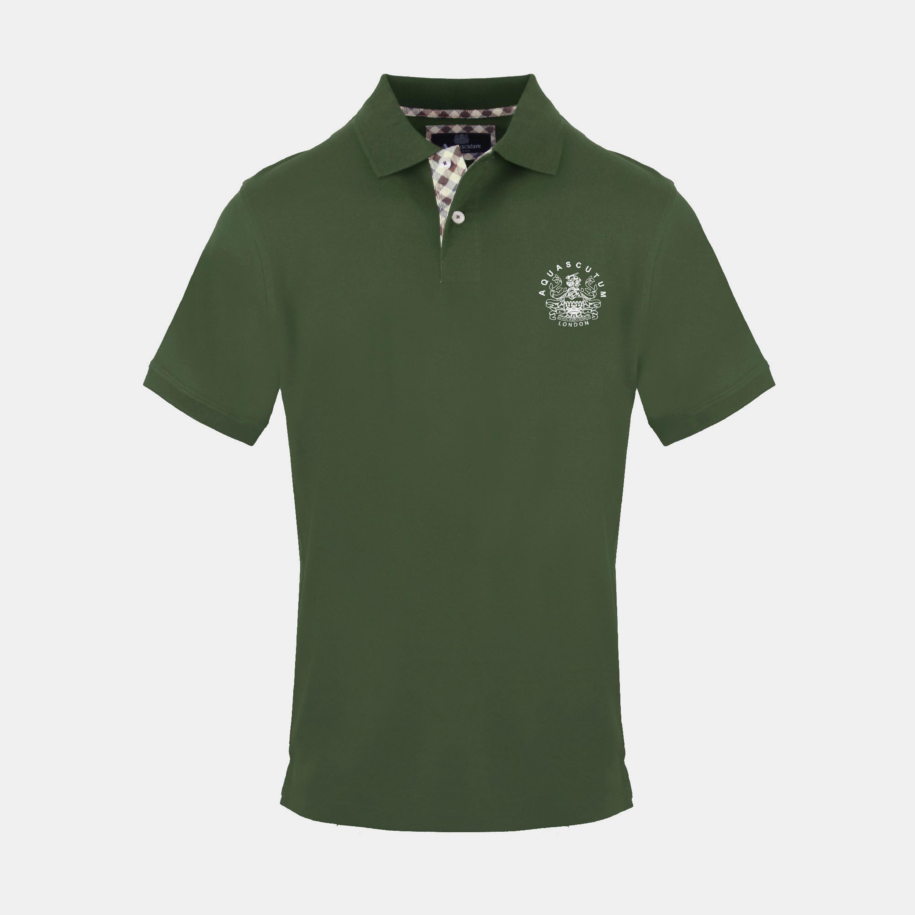 Aquascutum Men's Polo - Military Green - Small