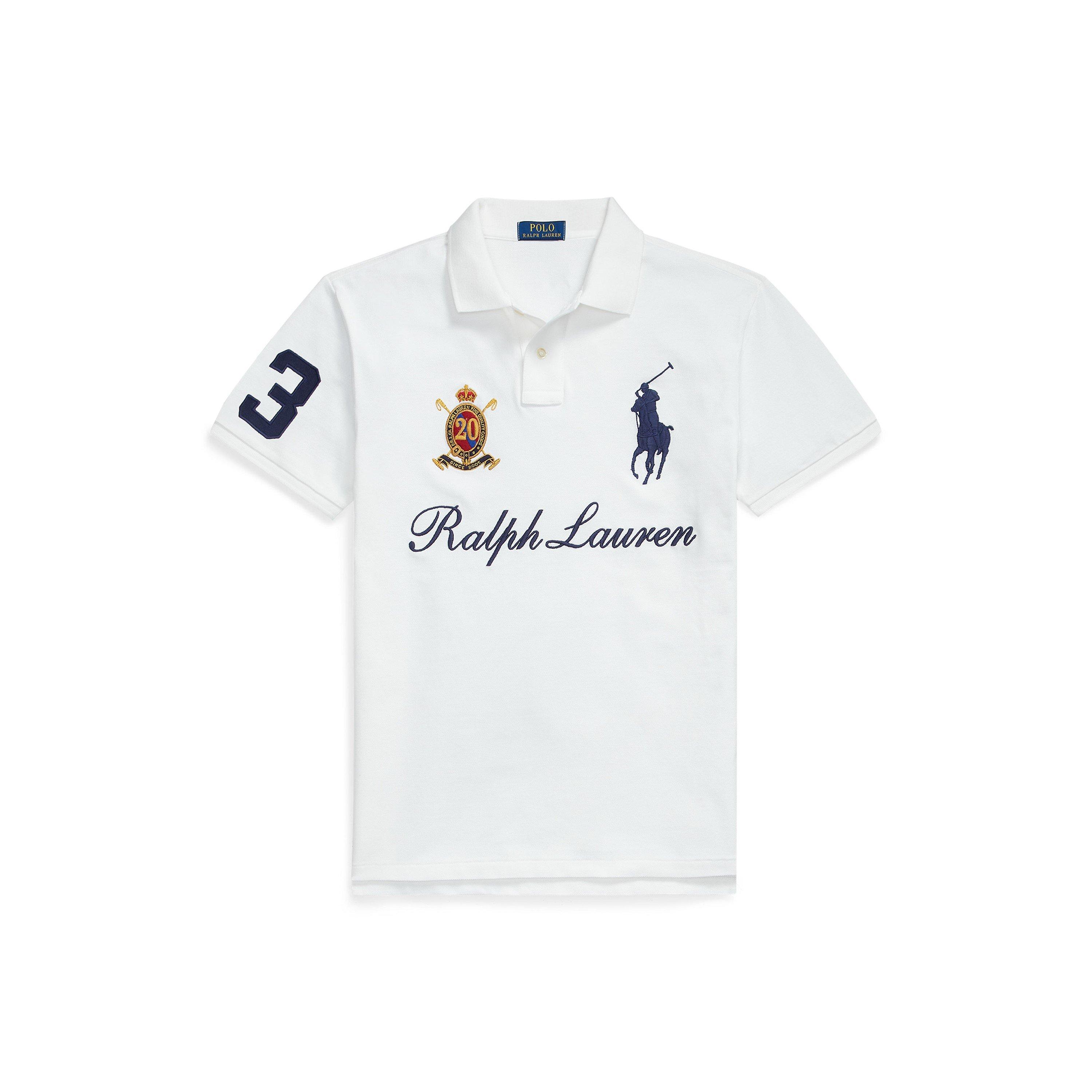 Polo Ralph Lauren Men's Racing Short Sleeve Shirt - White - L