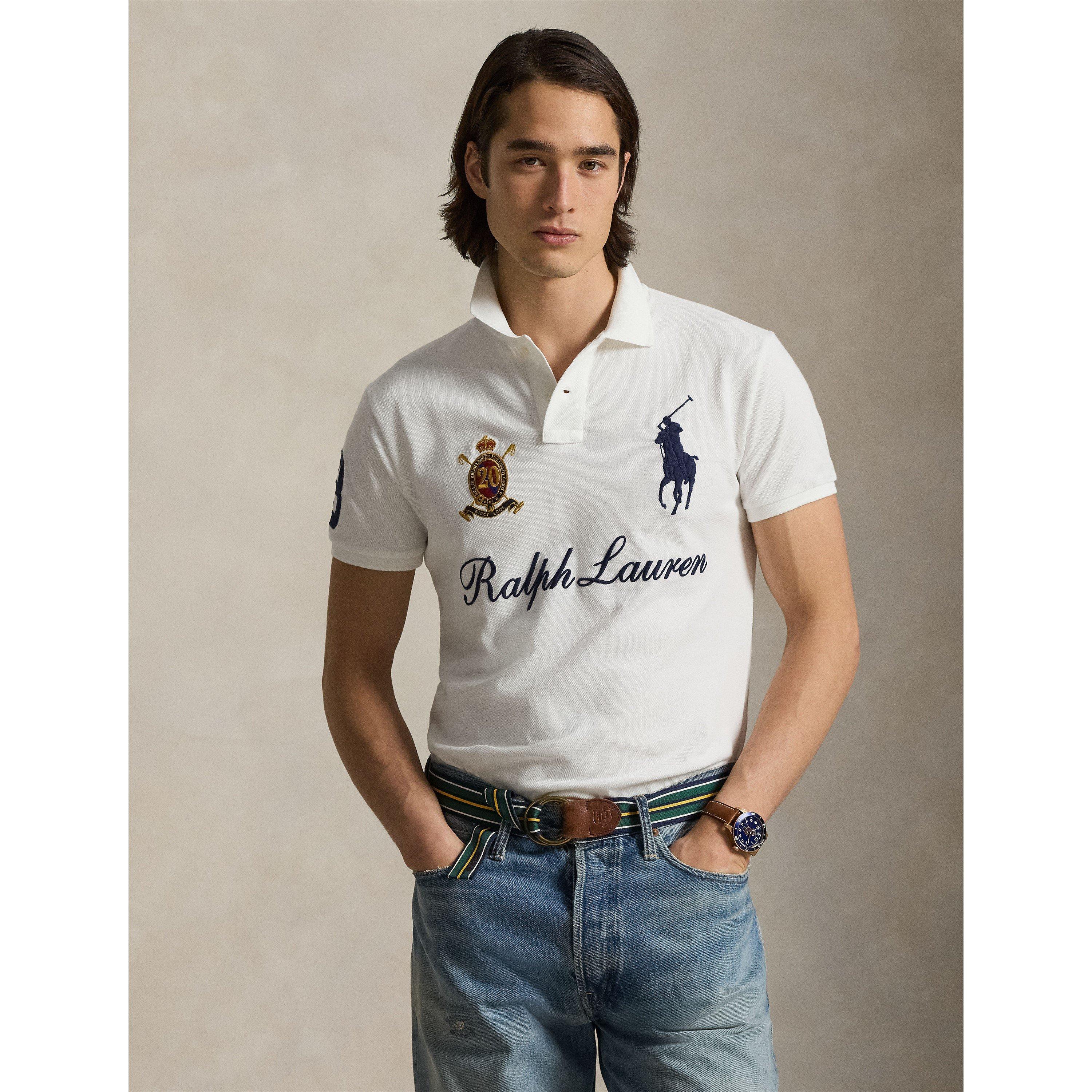White - Polo Ralph Lauren - Men's Racing Short Sleeve Shirt - 3