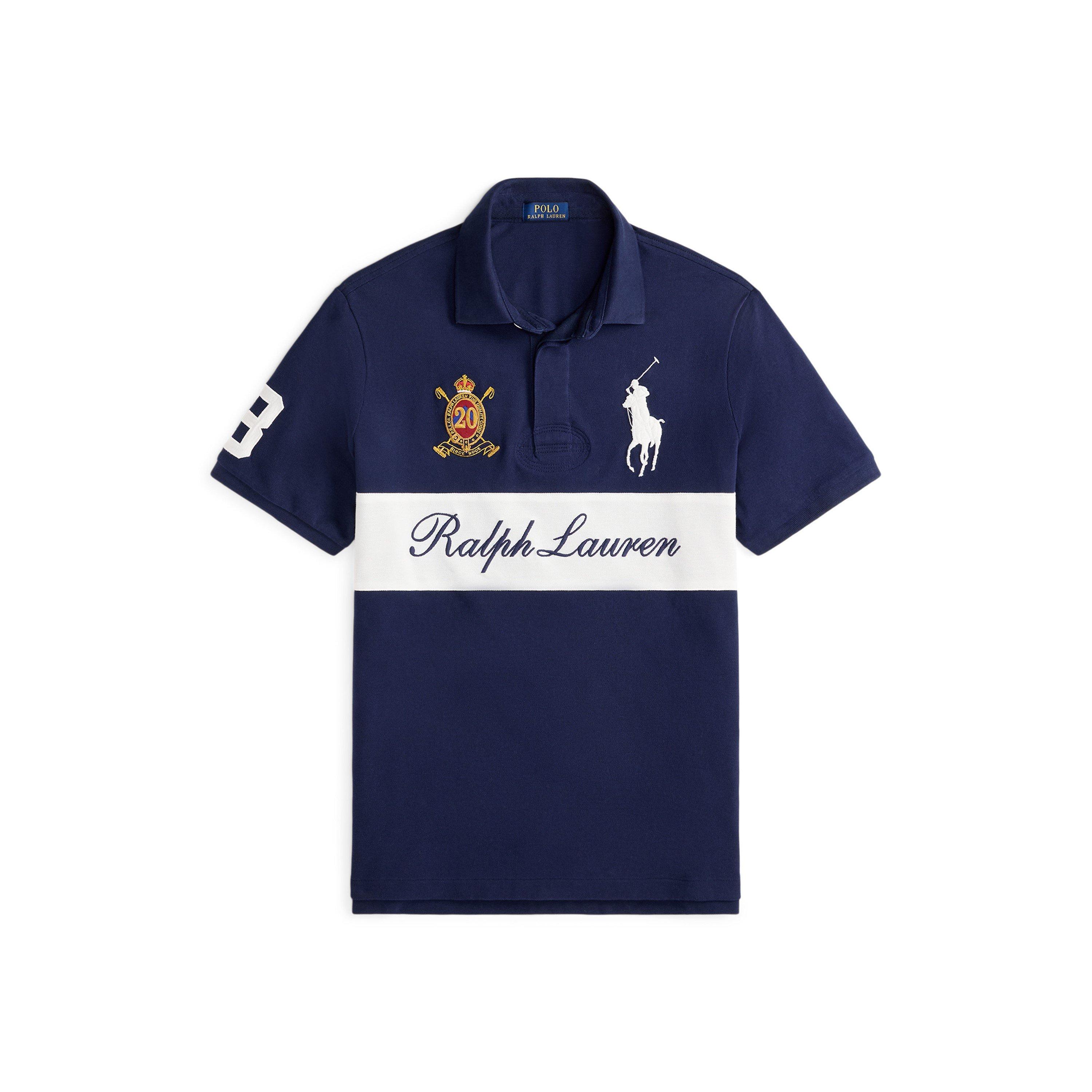 Polo Ralph Lauren Men's Racing Short Sleeve Shirt - Cruise Navy - L