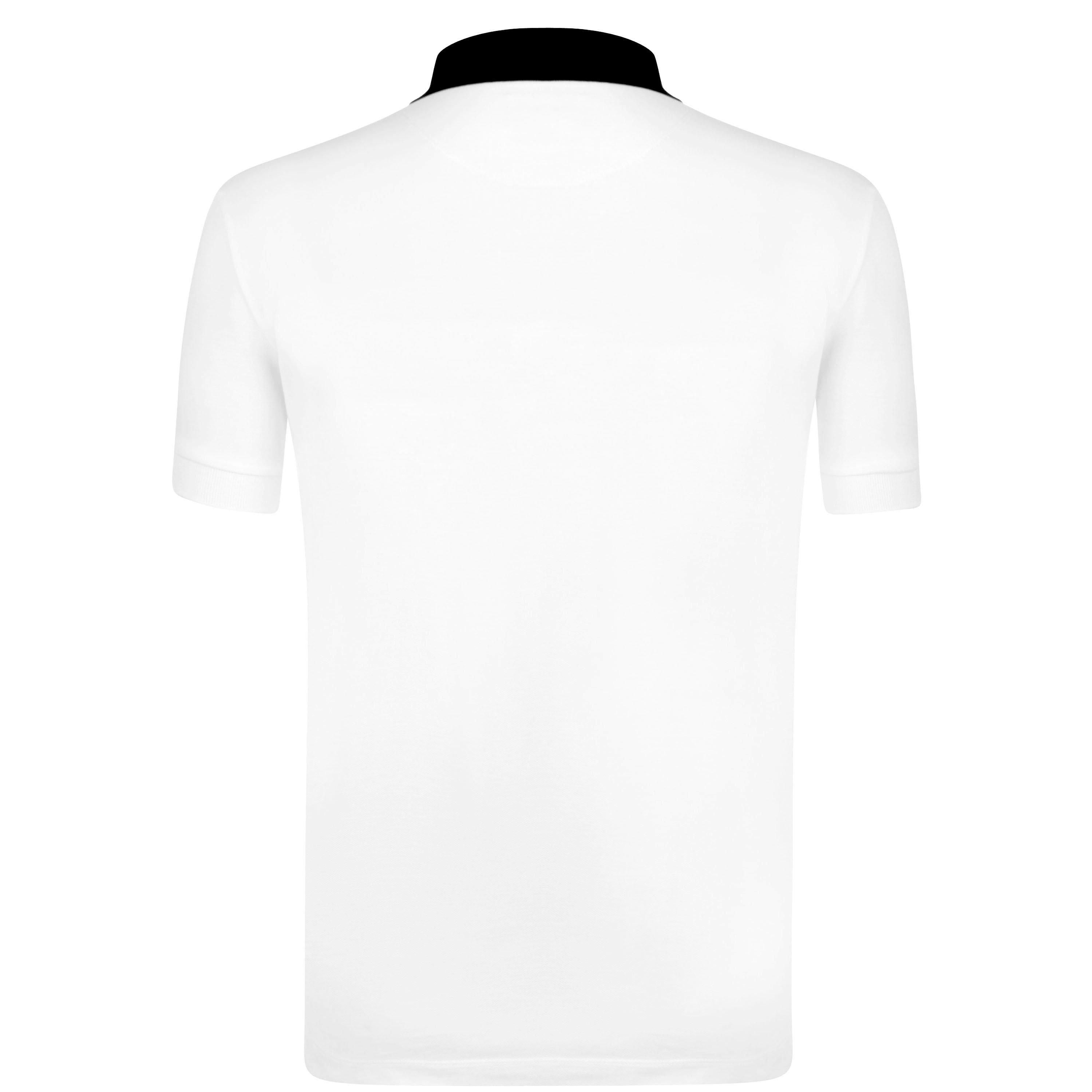 White Black - Vivienne Westwood - Men's Plain Cotton Contrasting Collar Polo Shirt - 8