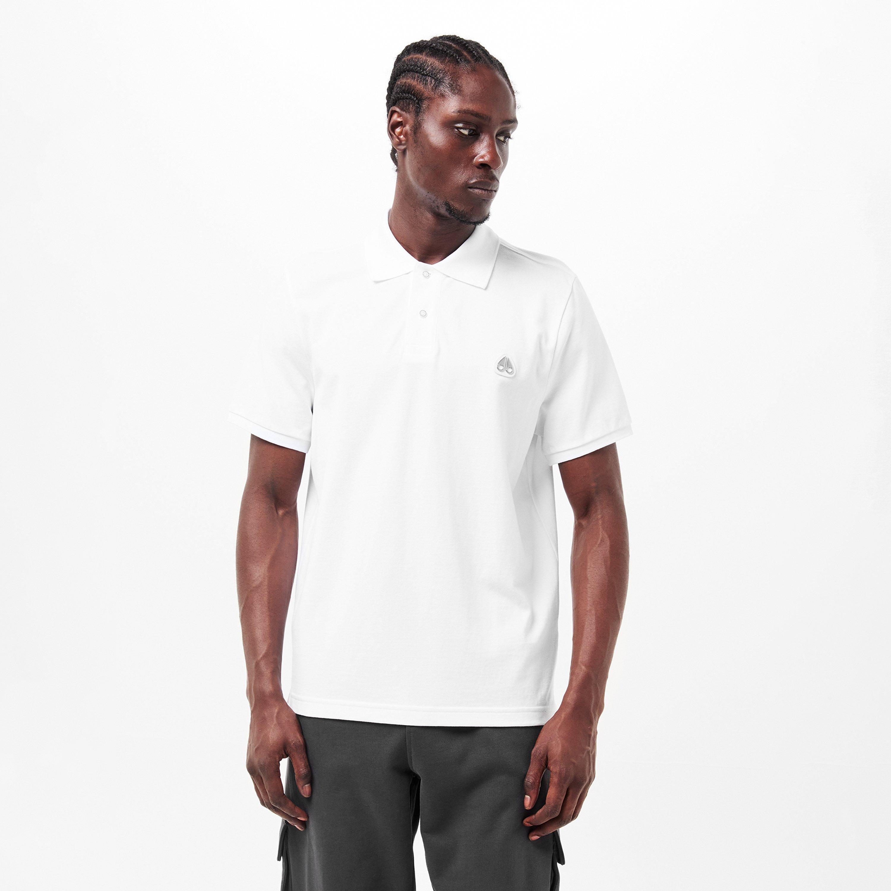 White 160 - Moose Knuckles - Men's Short Sleeve Polo Shirt - 3