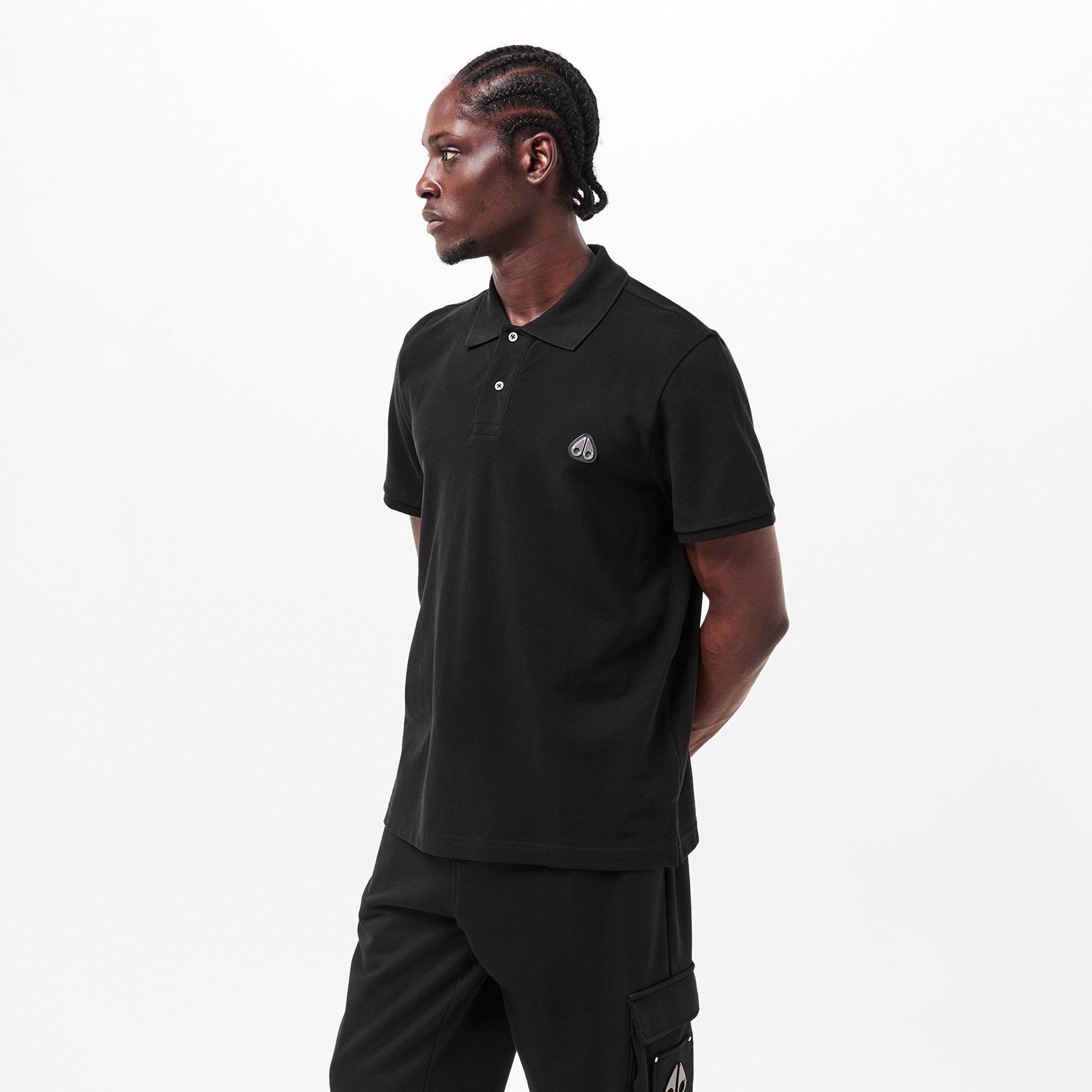 Black 292 - Moose Knuckles - Men's Short Sleeve Polo Shirt - 3