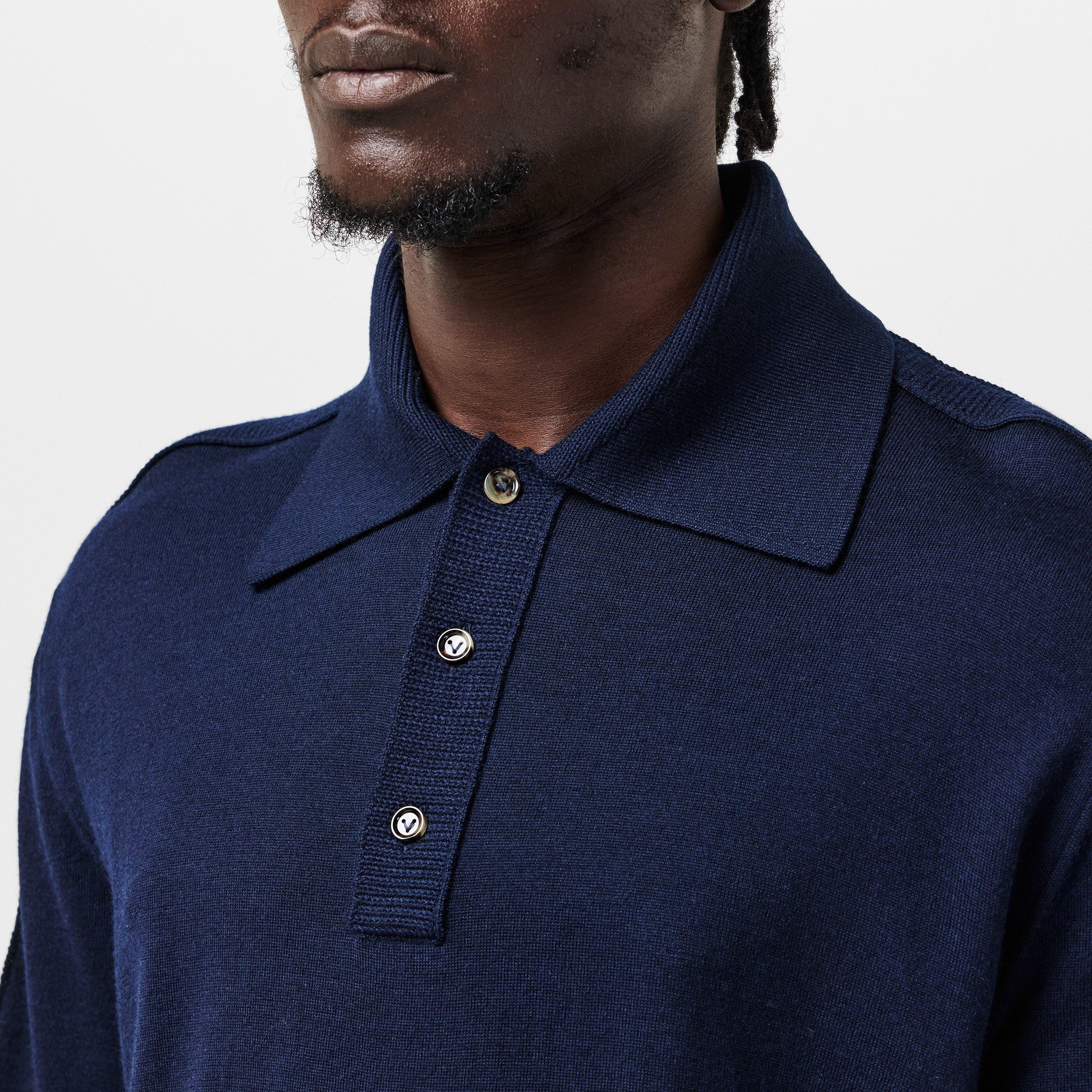 Midnight Blue - Bottega Veneta - Wool Polo - 5