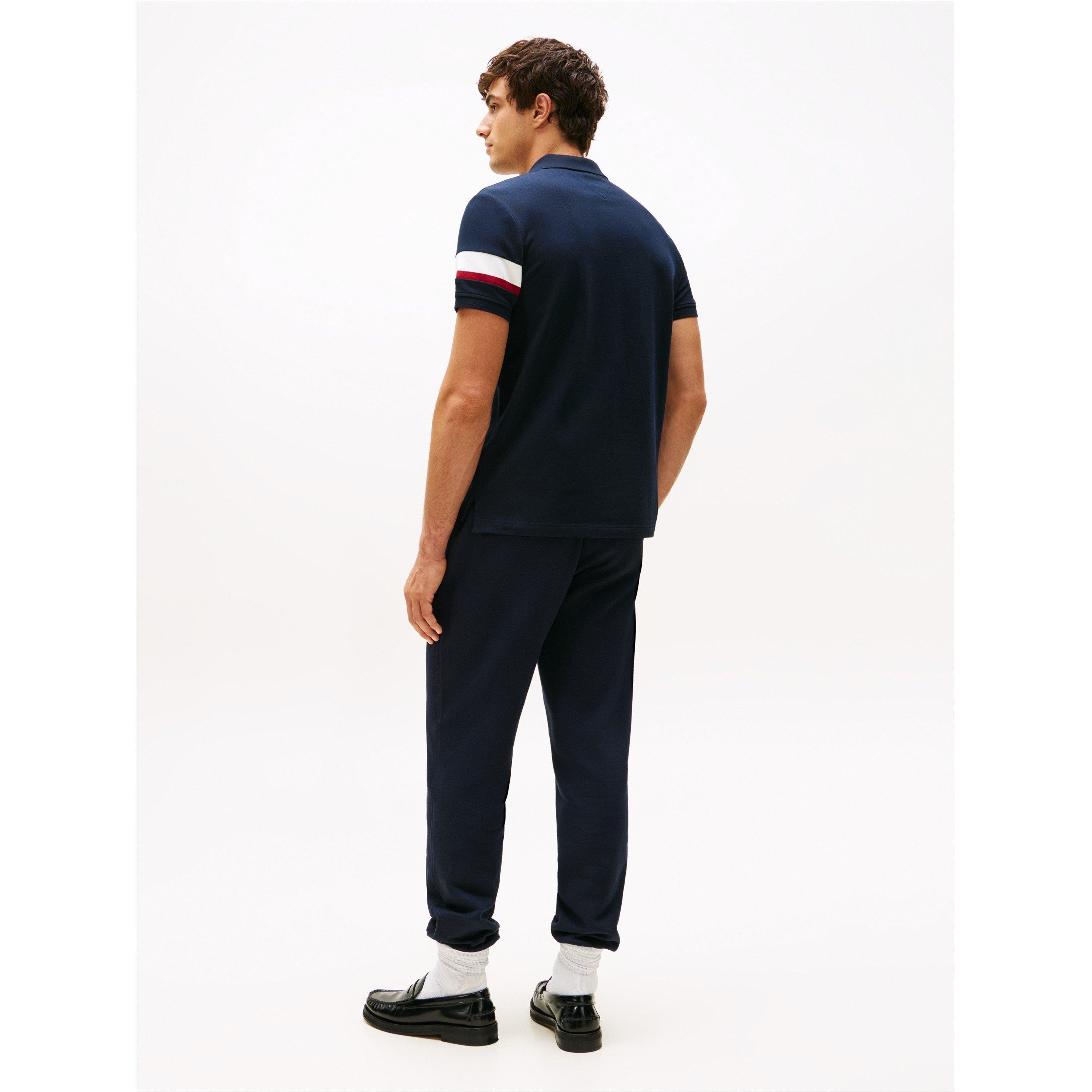 Desert Sky DW5 - Tommy Hilfiger - Men's Short-Sleeve Tape Detail Polo Shirt - 4