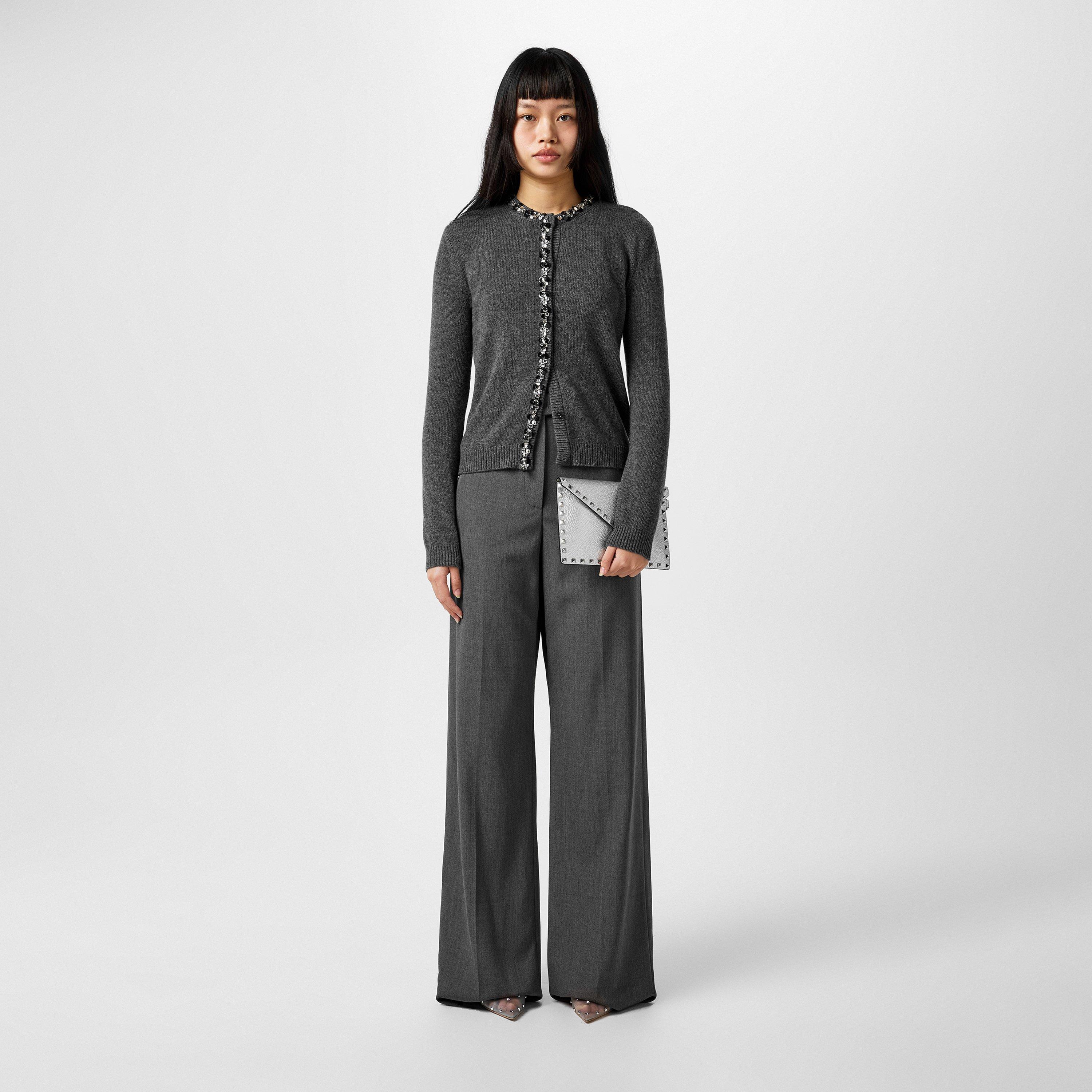 Grigio Med Mel - Valentino - Women's Gaba Straight Leg Trouser - 4