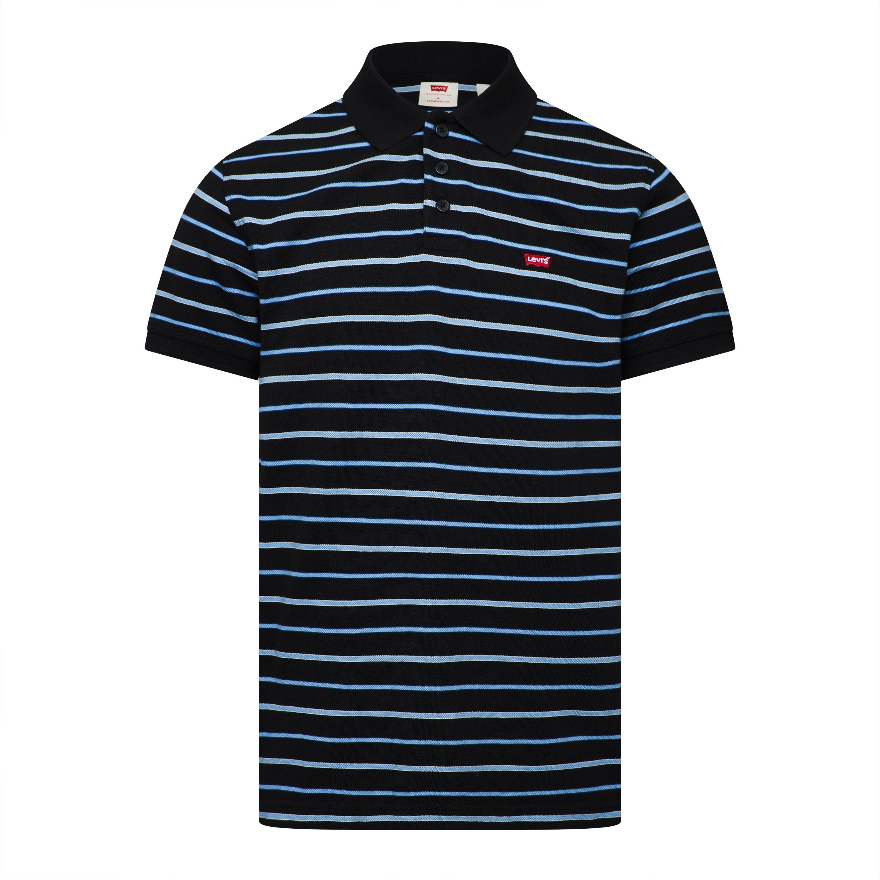 Levis Men's Short-Sleeve Polo Shirt - Auster Stripe - 2XL