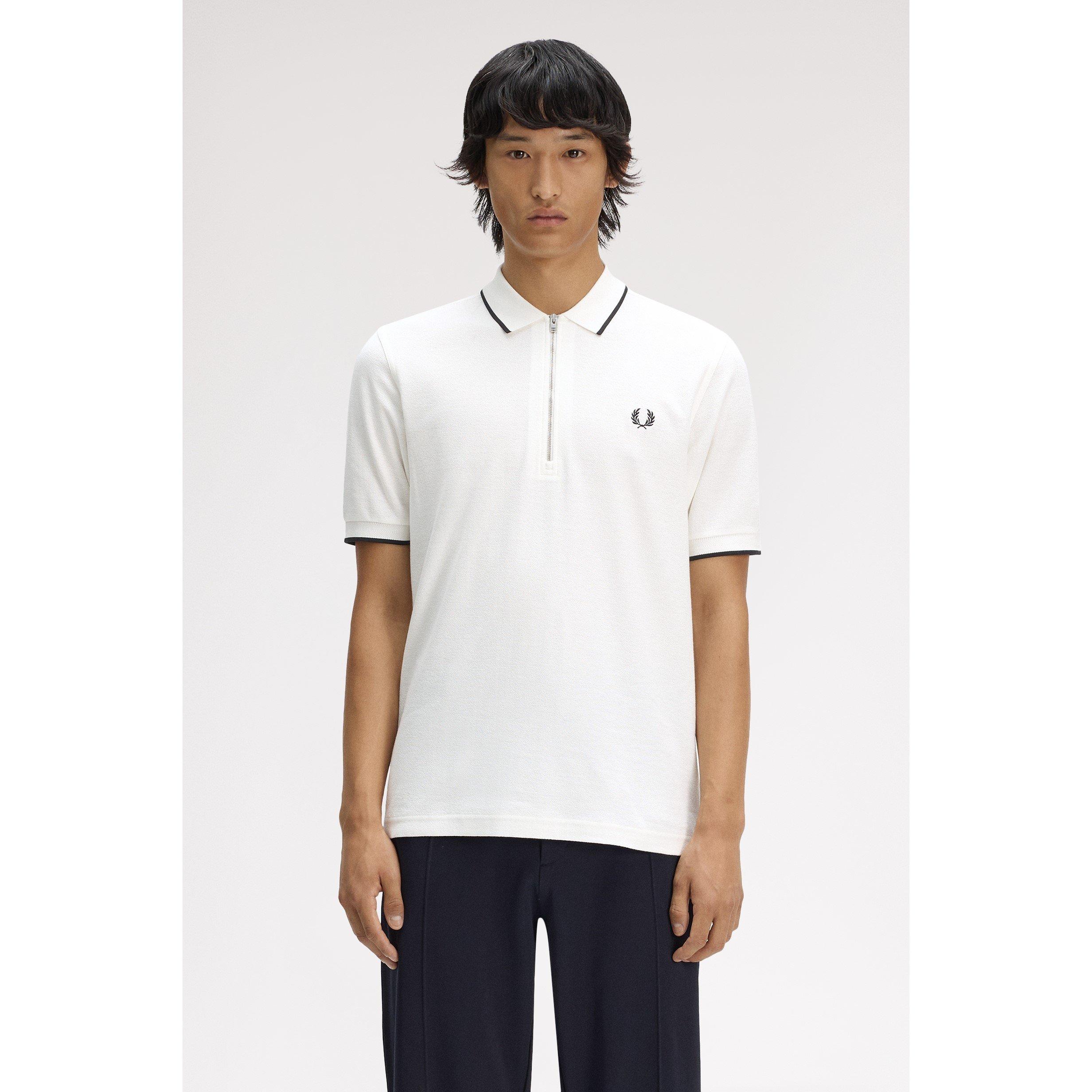 White 129 - Fred Perry - Men's Short Sleeve Polo Shirt - 3