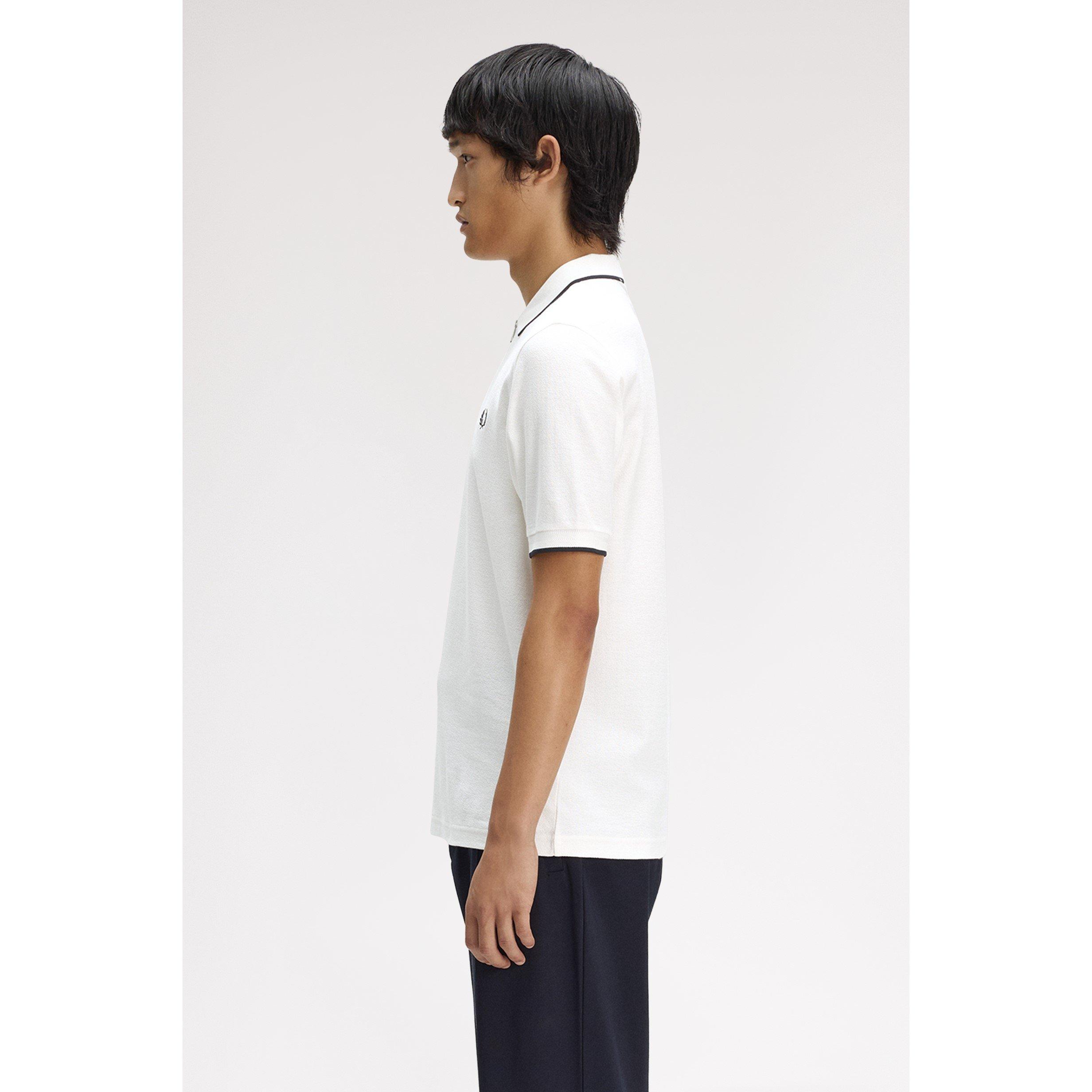 White 129 - Fred Perry - Men's Short Sleeve Polo Shirt - 4