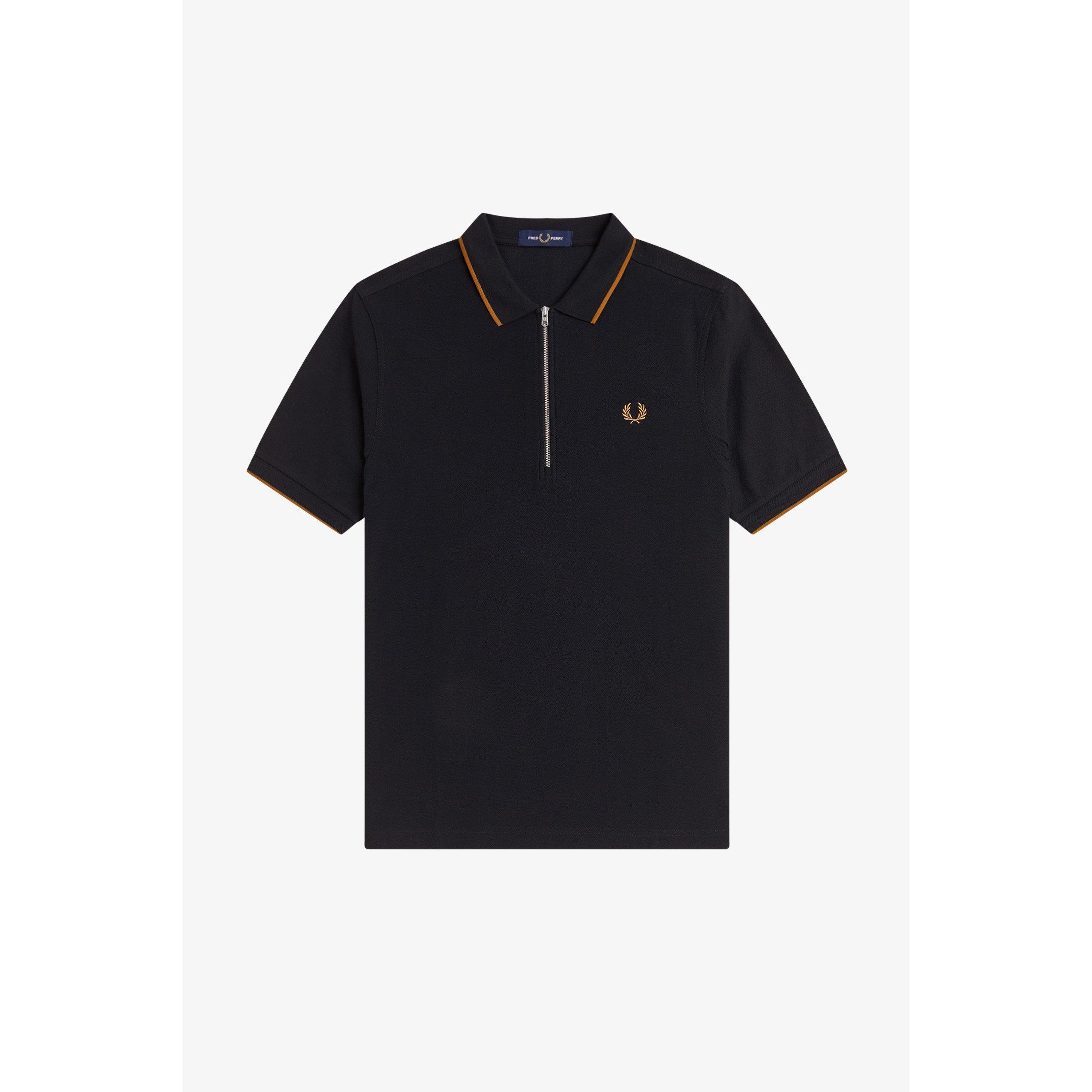 Black 102 - Fred Perry - Men's Short Sleeve Polo Shirt - 1