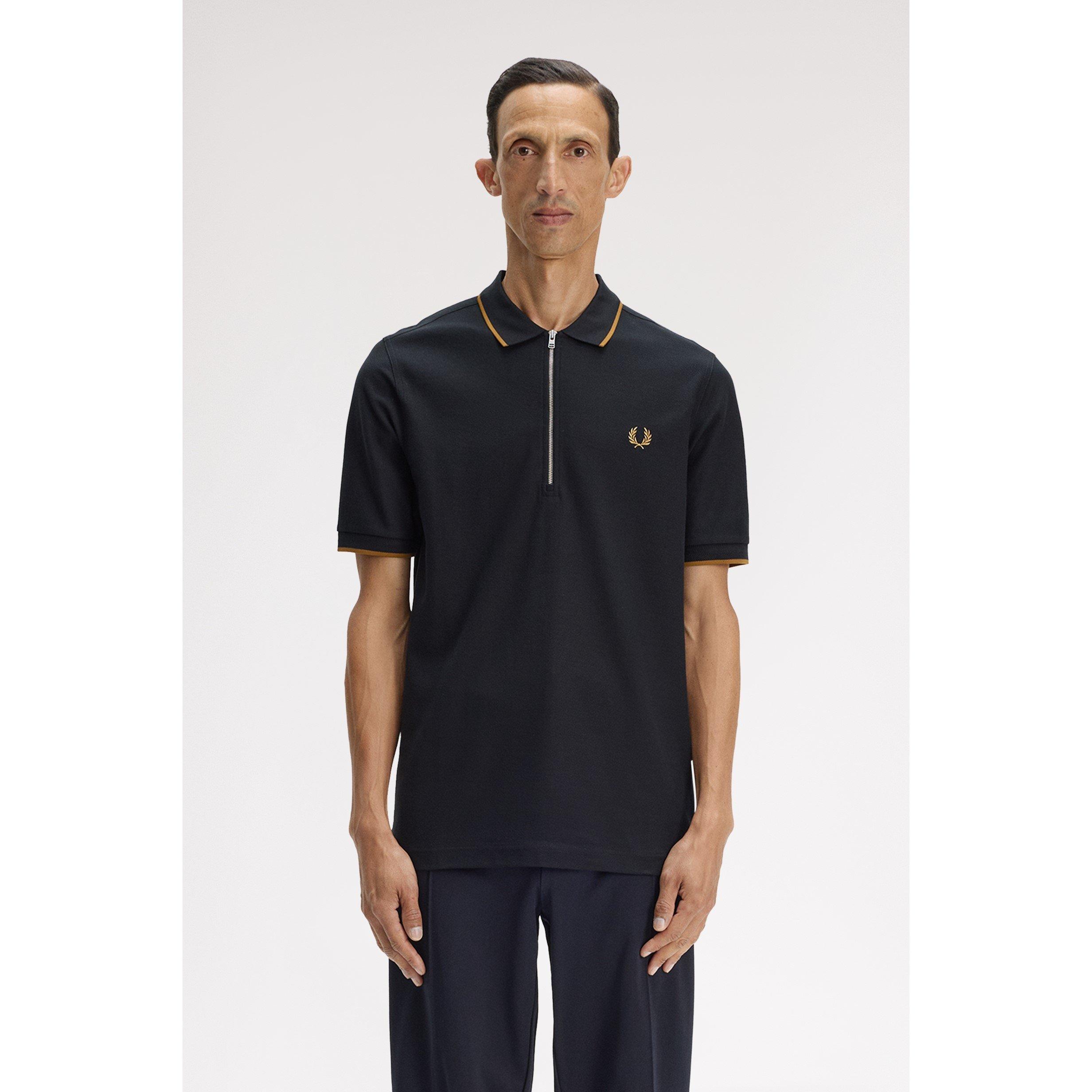 Black 102 - Fred Perry - Men's Short Sleeve Polo Shirt - 3