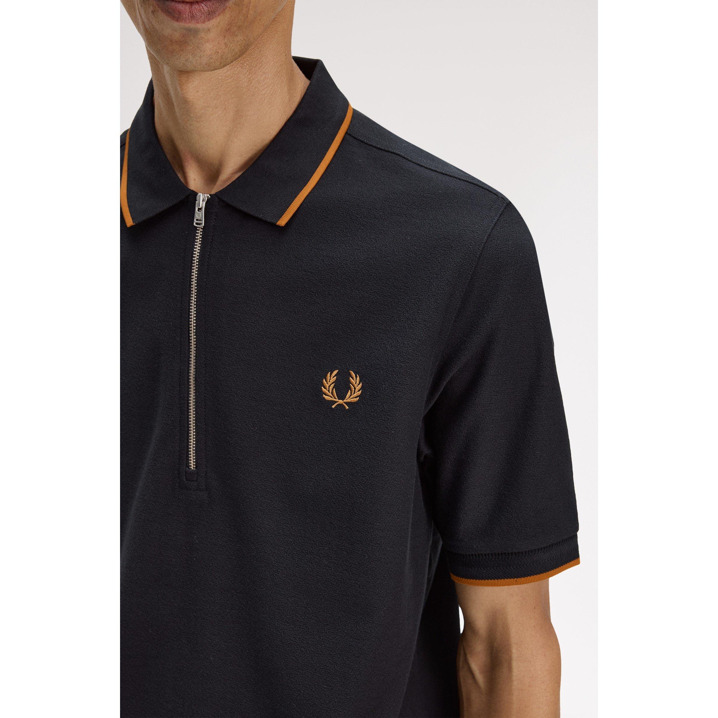 Black 102 - Fred Perry - Men's Short Sleeve Polo Shirt - 5