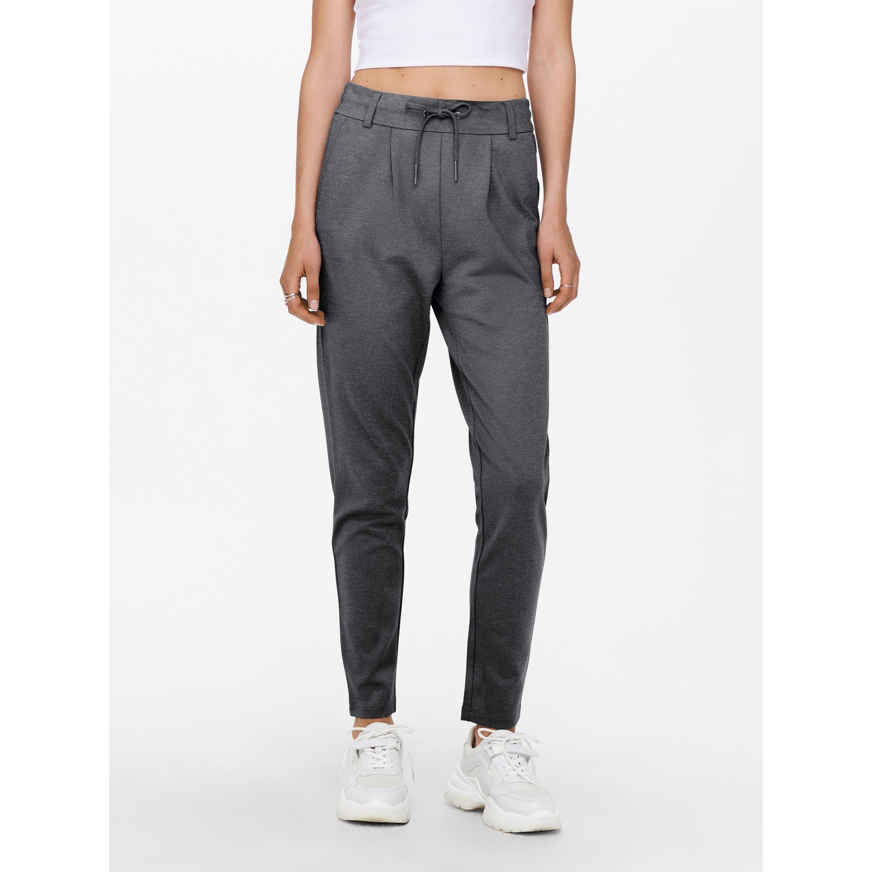 Only Women's Straight Leg Trousers - Dgry Melange - 27 L34