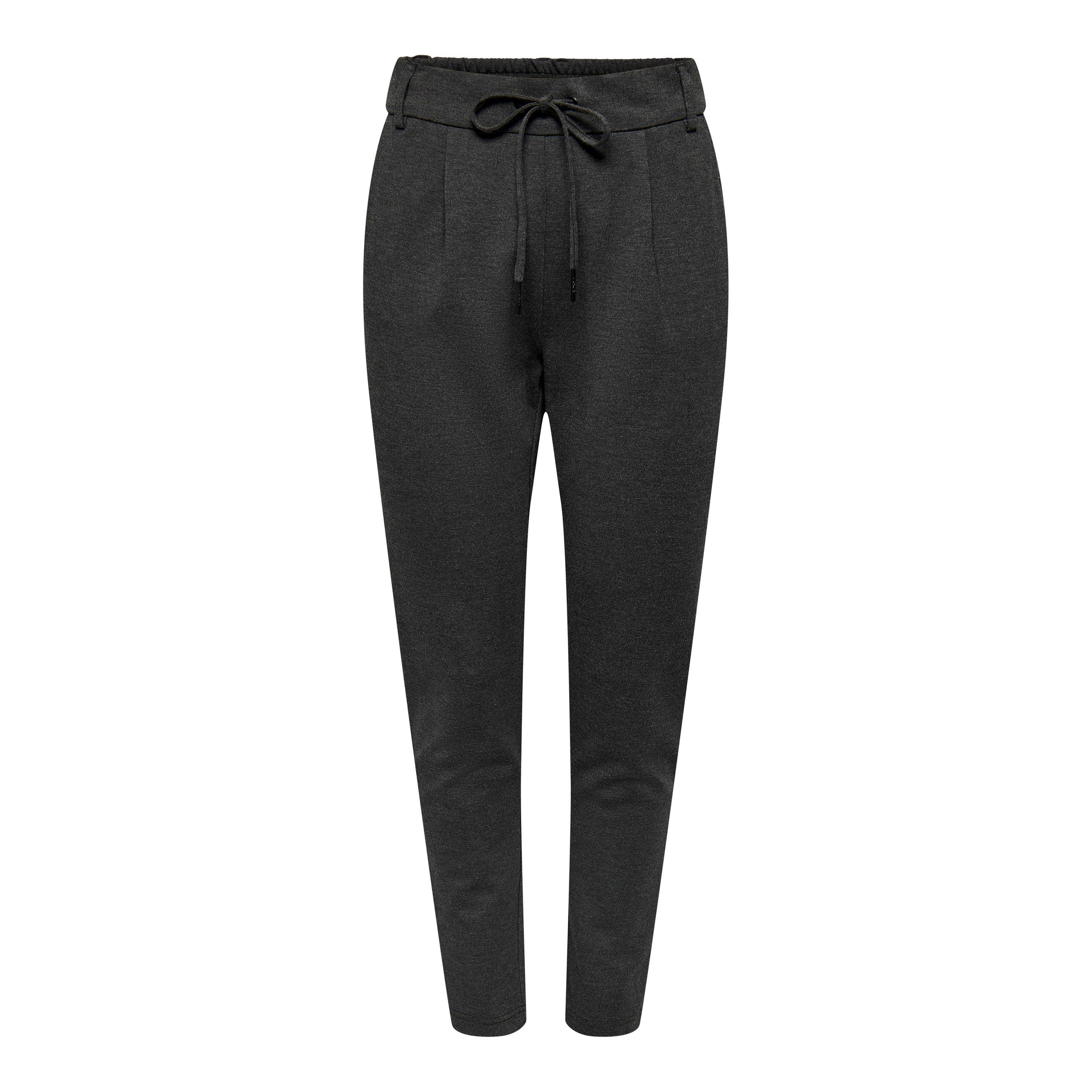 DGry Melange - Only - Women's Straight Leg Trousers - 3