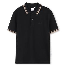 Boss Kids Colour Block Short-Sleeve Polo