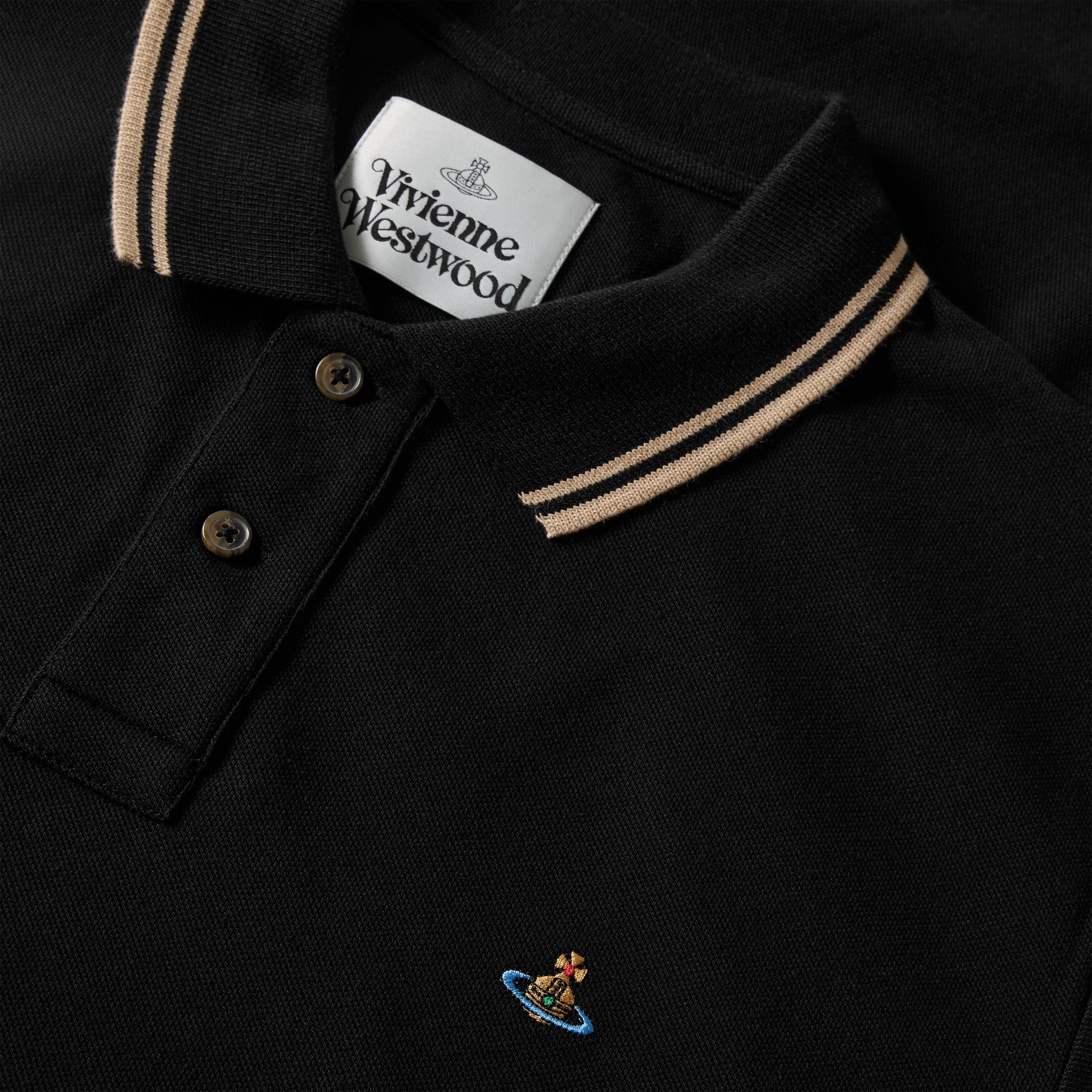 Black - Vivienne Westwood - Viv Tipped Polo Sn64 - 3