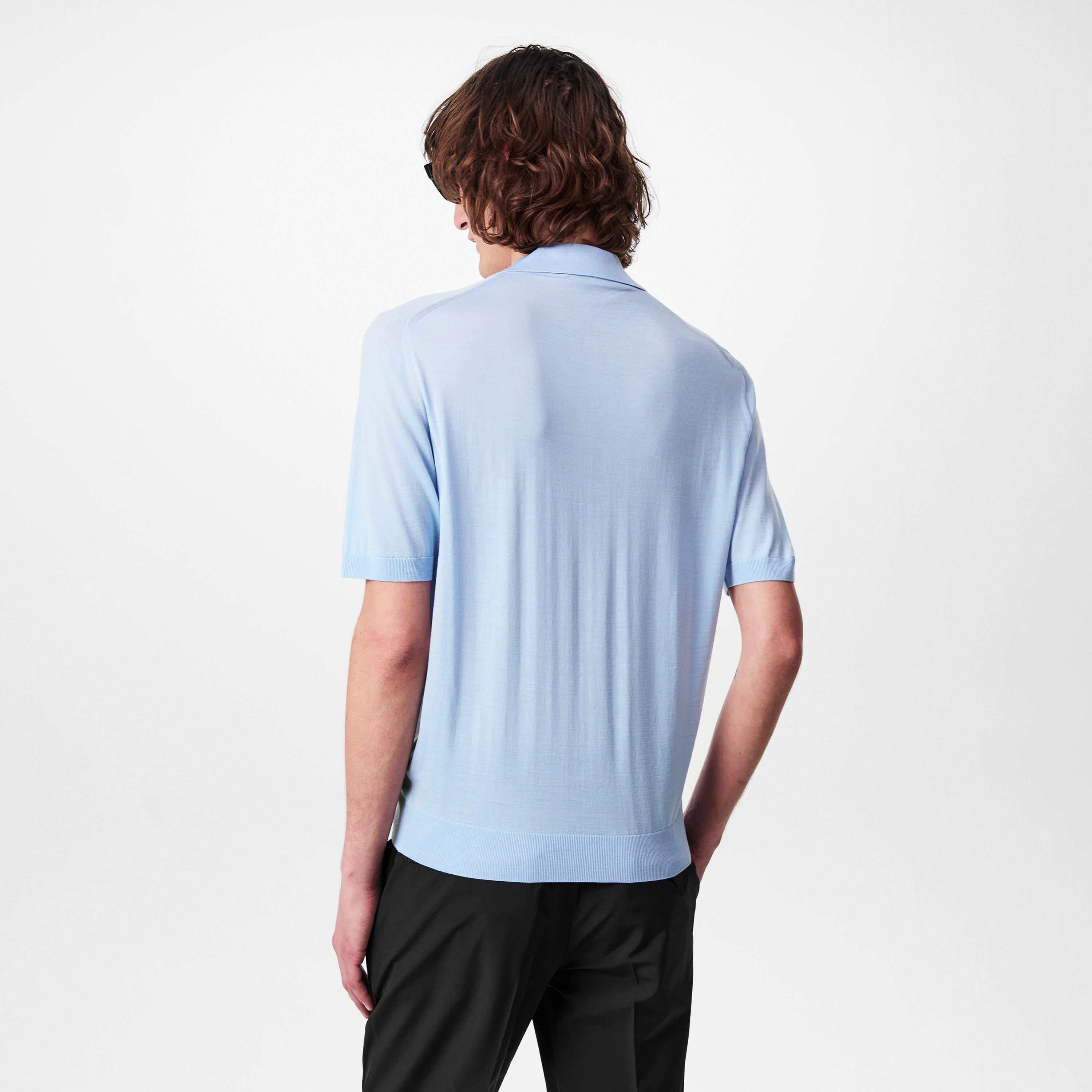 Black - Prada - Fine Wool Polo Shirt - 4