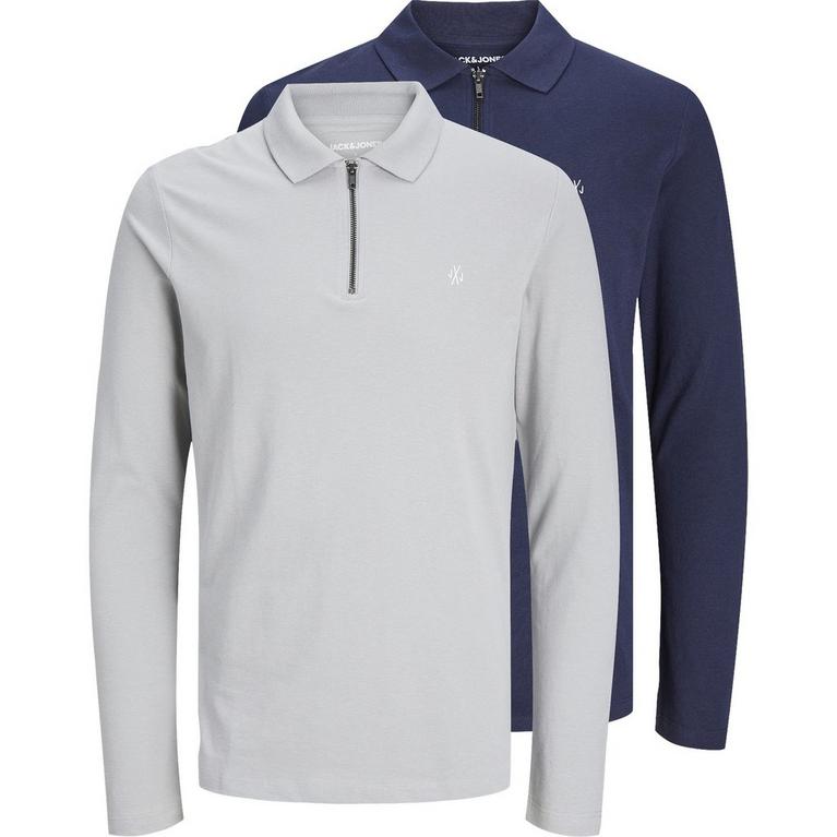 Antigua Stanford Cardinal Nova Polo - Williams Polo Shirt Mens - Jack Long Sleeve Polo Shirt 2 Pack - 1
