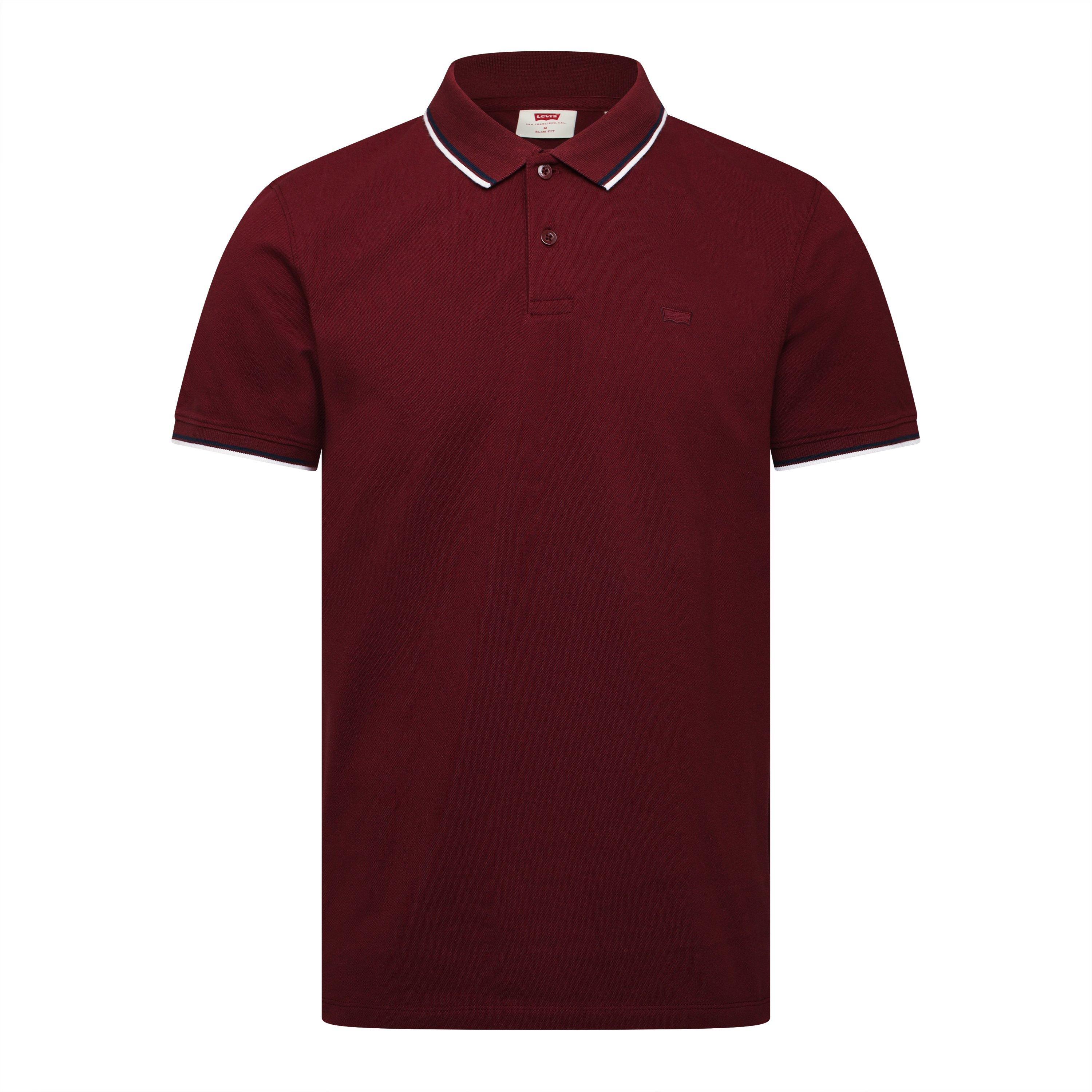 Levis Men's Slim Housemark Polo Bright Whi - Scye Tipping - M