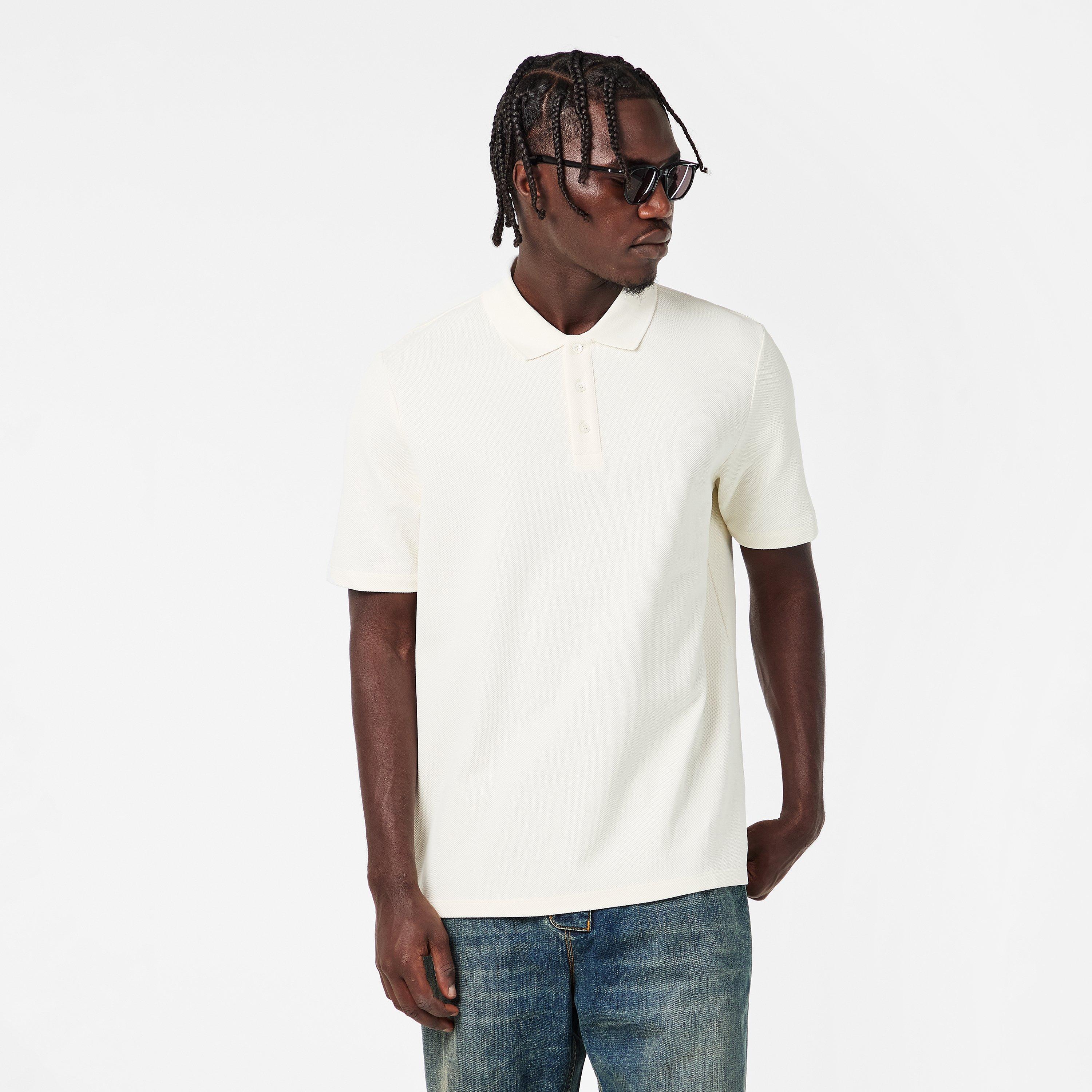 White - Balmain - Men's Short Sleeve Fitted Polo Shirt - 3