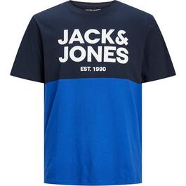 clothing office-accessories robes eyewear men belts Jack Short Sleeve Crew Neck Logo T-Shirt