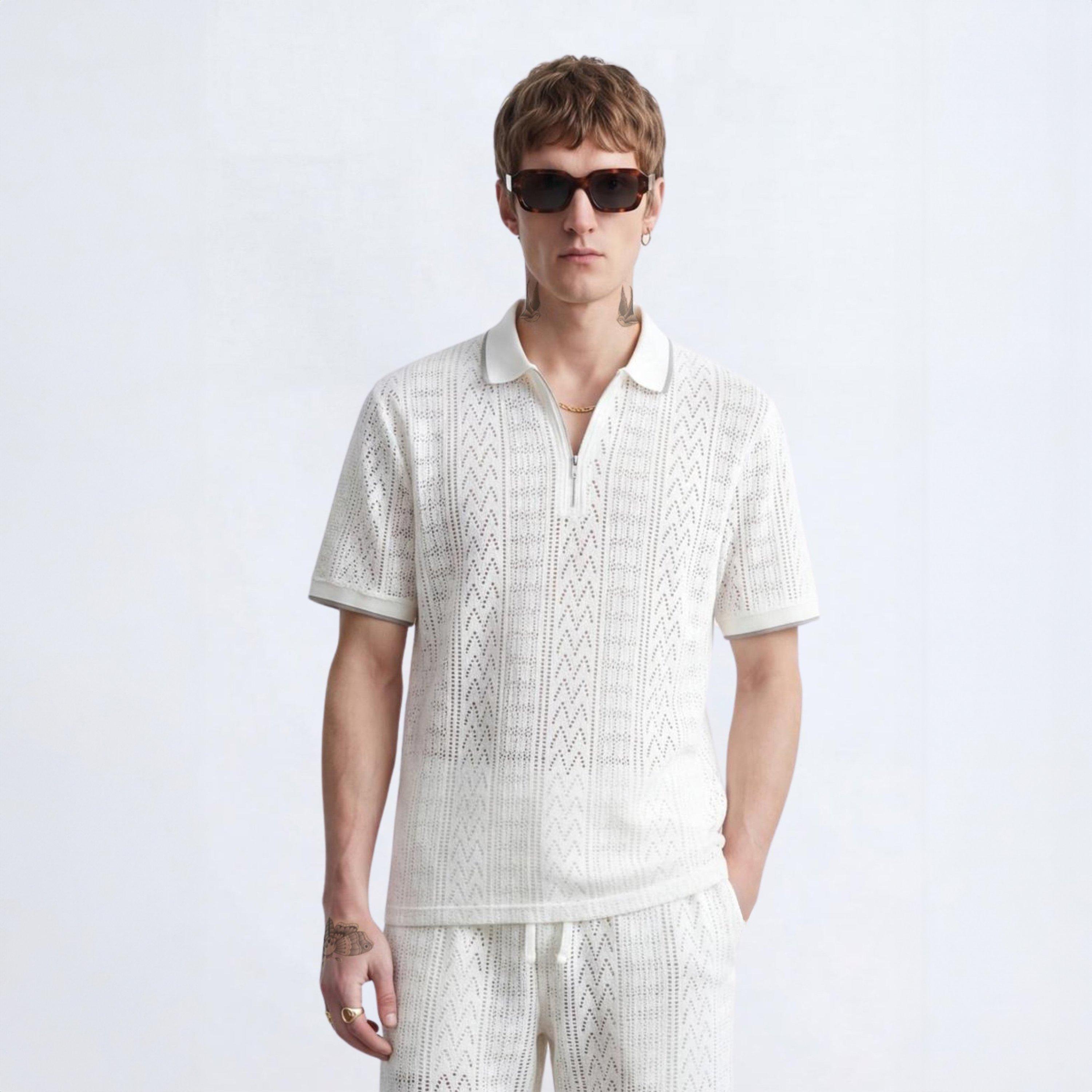 Cream - Twisted Tailor - TT Oscar Tipped Polo Sn72 - 3