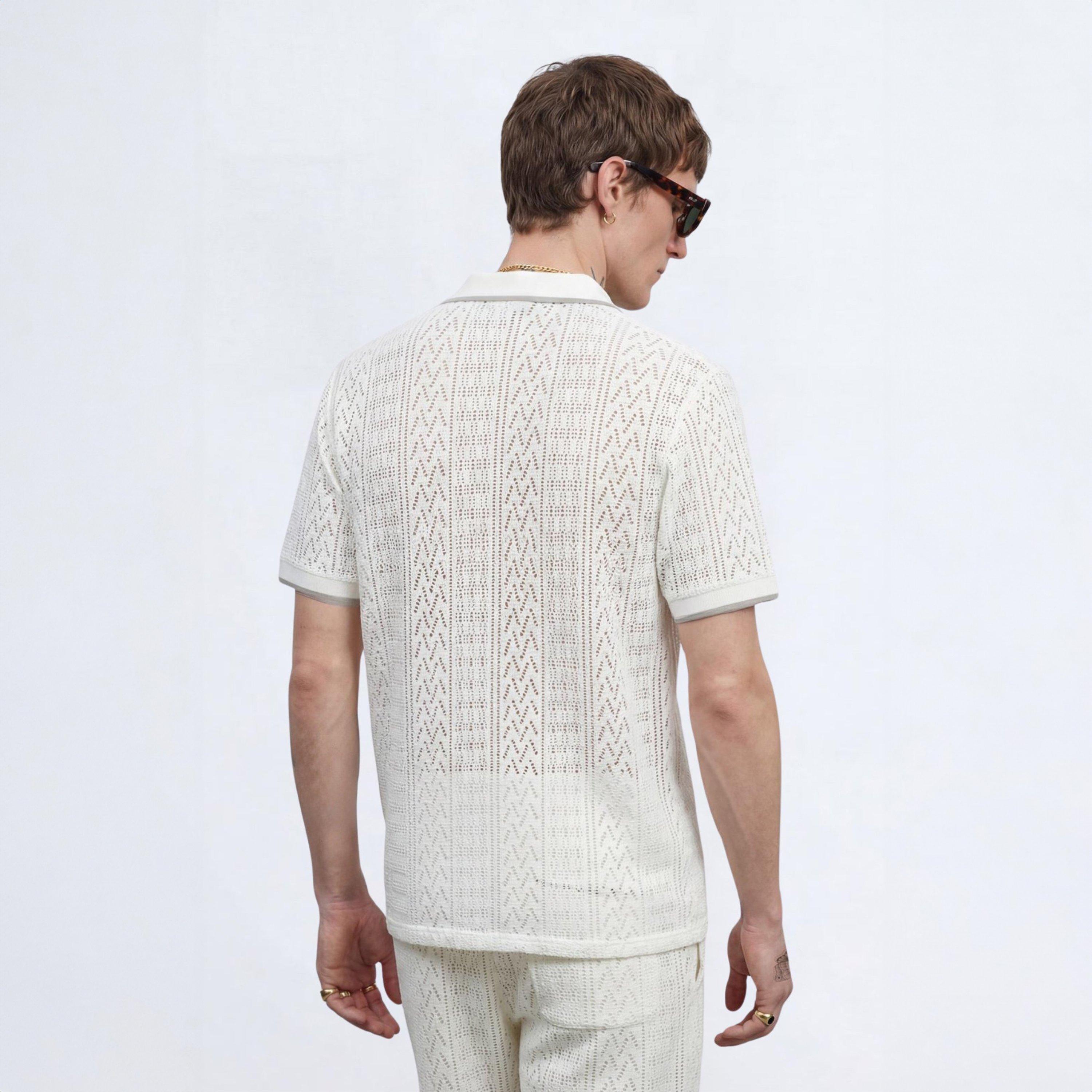 Cream - Twisted Tailor - TT Oscar Tipped Polo Sn72 - 4