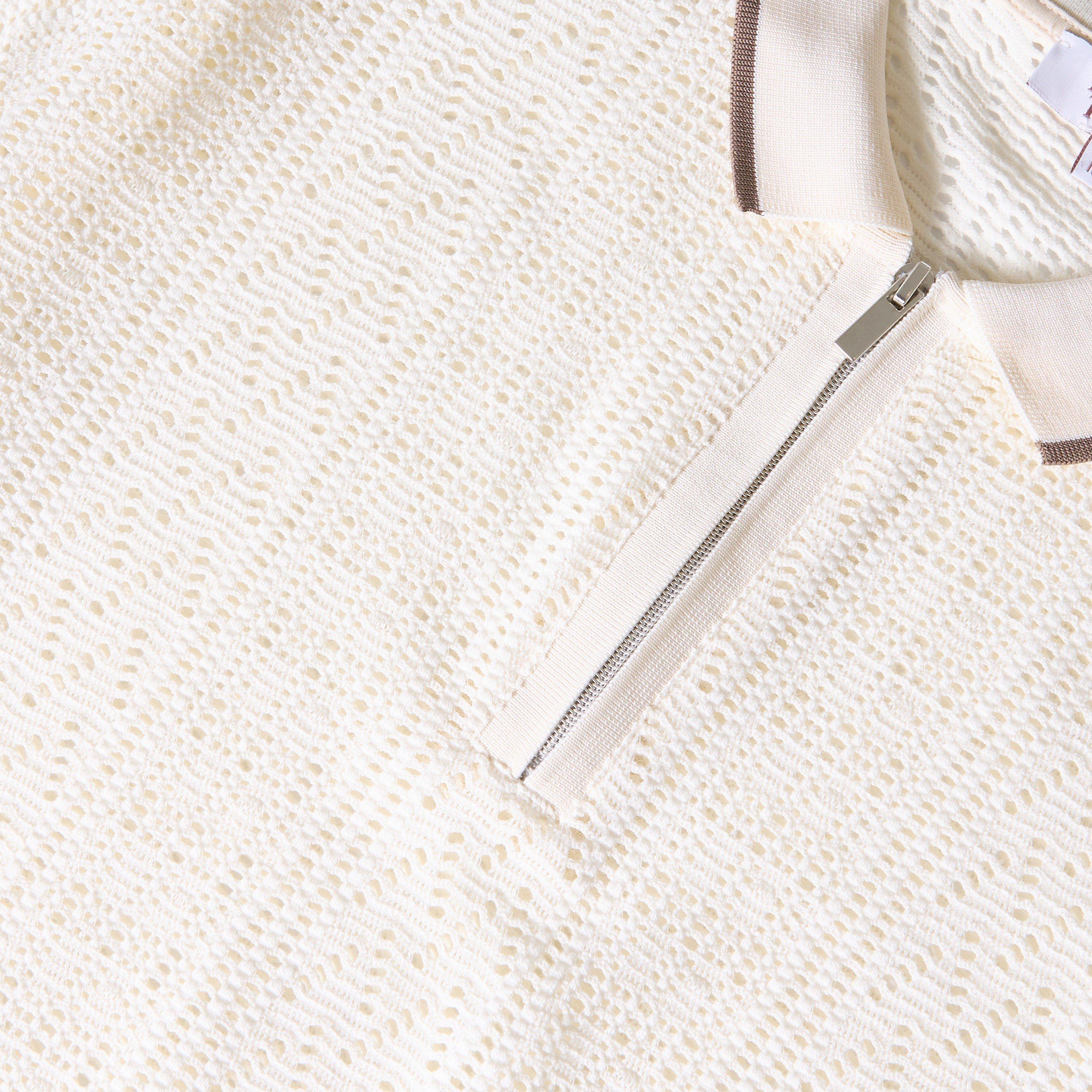 Cream - Twisted Tailor - TT Oscar Tipped Polo Sn72 - 5