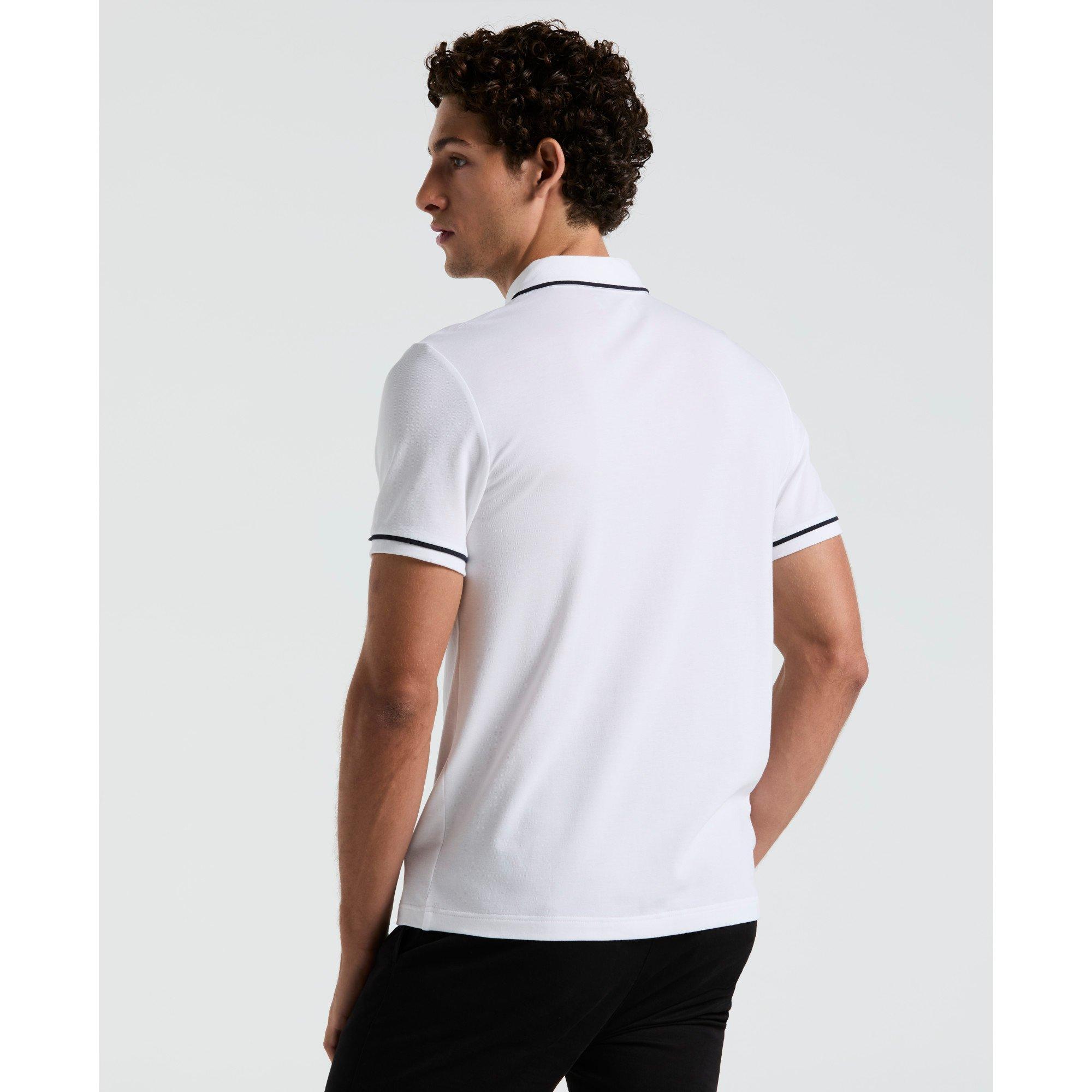 Bright White - Original Penguin - Men's Tailored Fit Short Sleeve Polo Shirt - 3