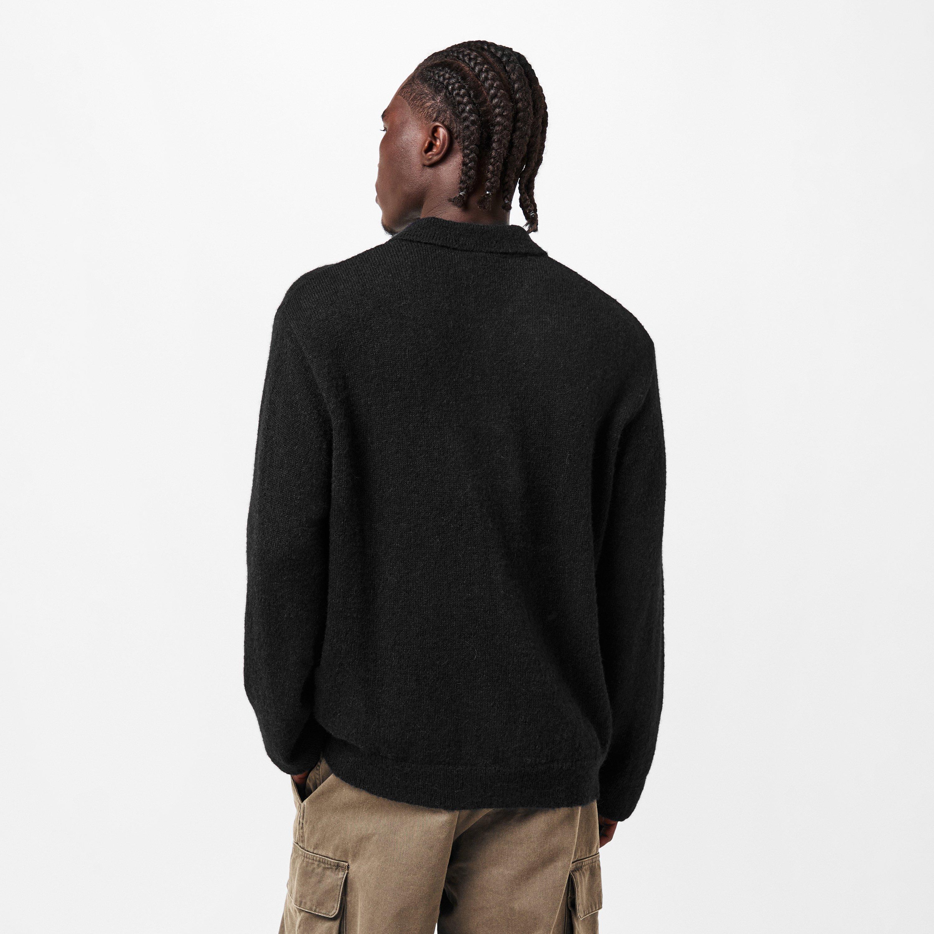 Black Fuzzy - Our Legacy - Men's Evening Short Sleeve Polo Shirt - 4