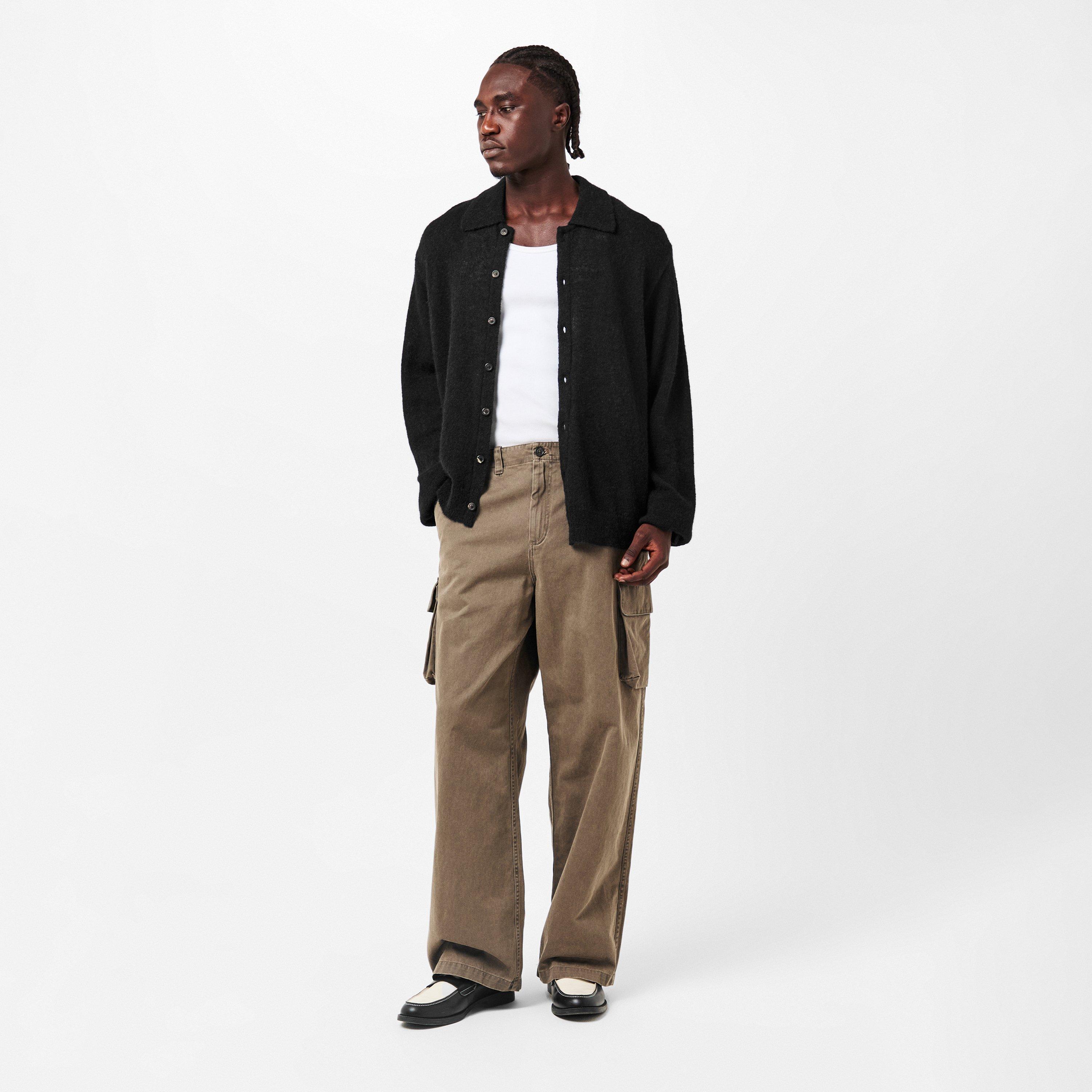 Black Fuzzy - Our Legacy - Men's Evening Short Sleeve Polo Shirt - 6