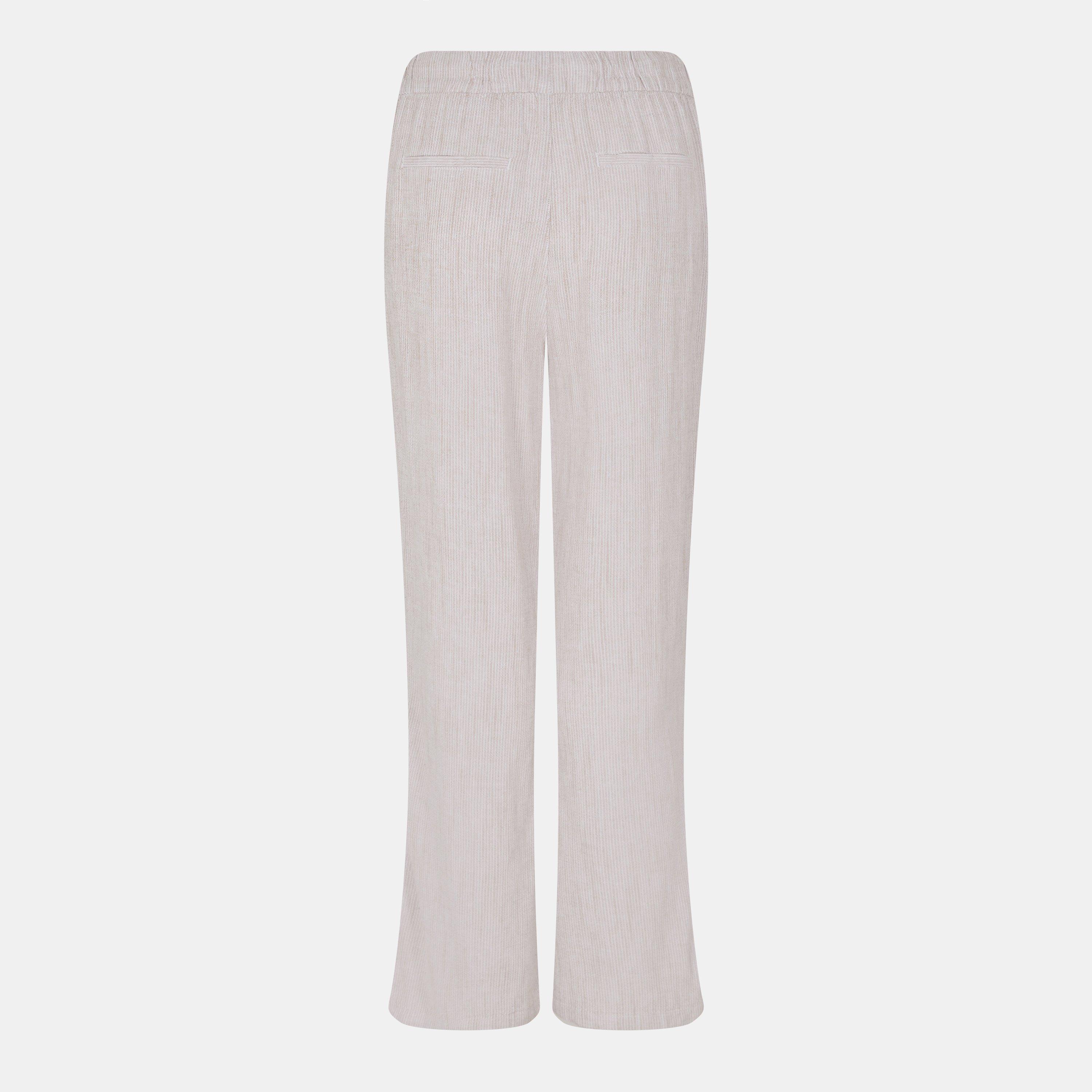 Beige - Vero Moda - Women's VM Line Linen Straight Leg Trouser - 2
