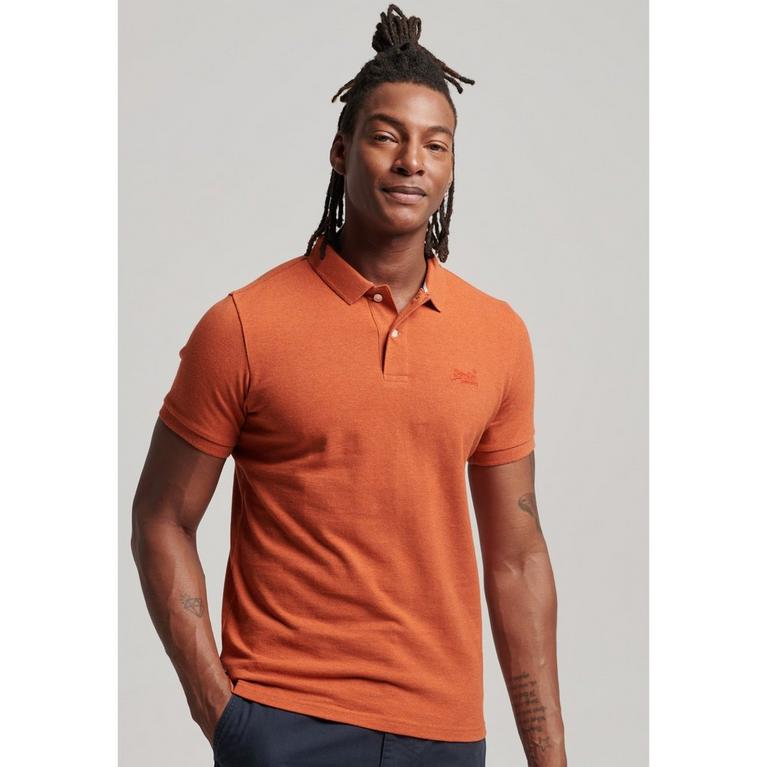 Orange 5EY - Superdry - Camisa Polo Calvin Klein Reta Lisa Azul-Marinho - 1