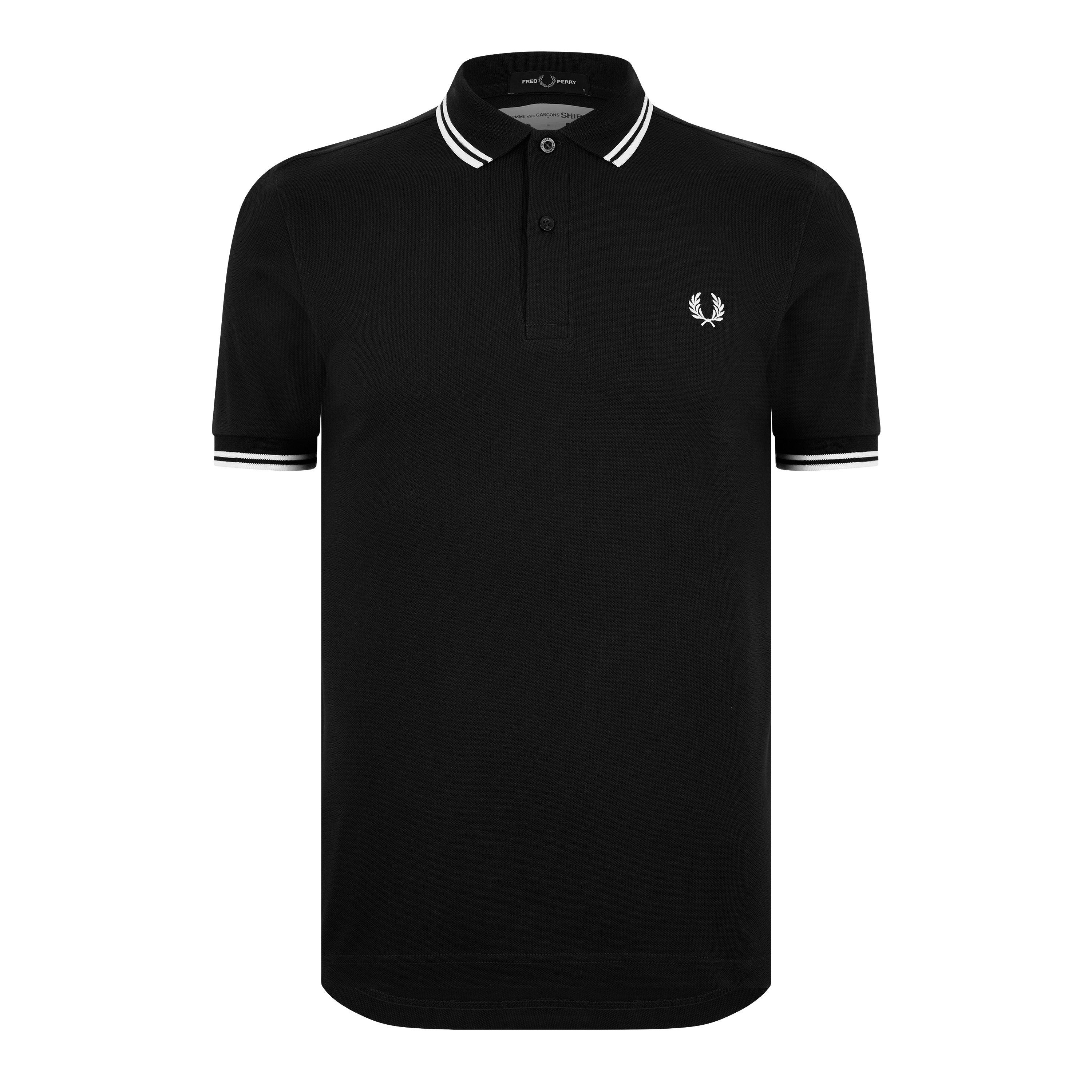 Black - Comme des Garcons Shirt - Fred Perry Strong Will Polo Shirt - 2