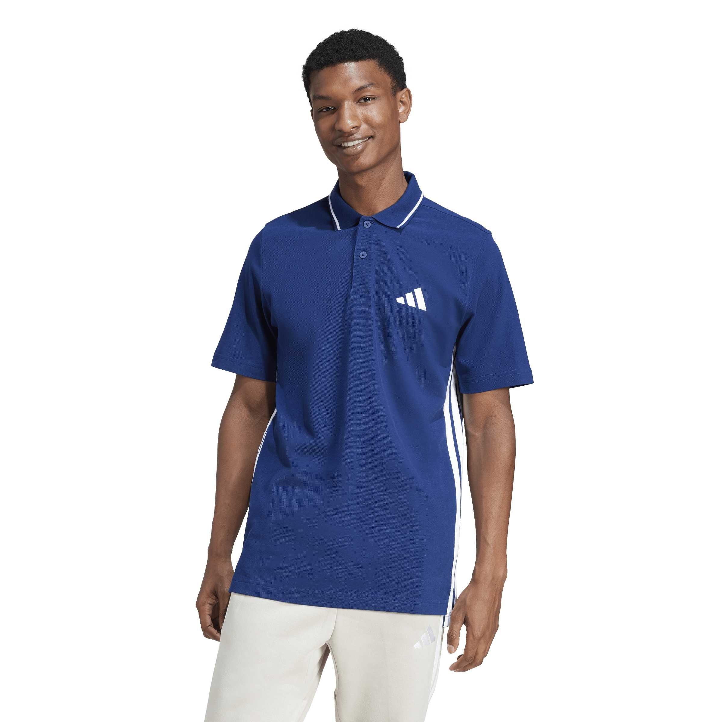Dunkelblau/Weiß - adidas - Men's Short-Sleeve Polo Shirt - 2