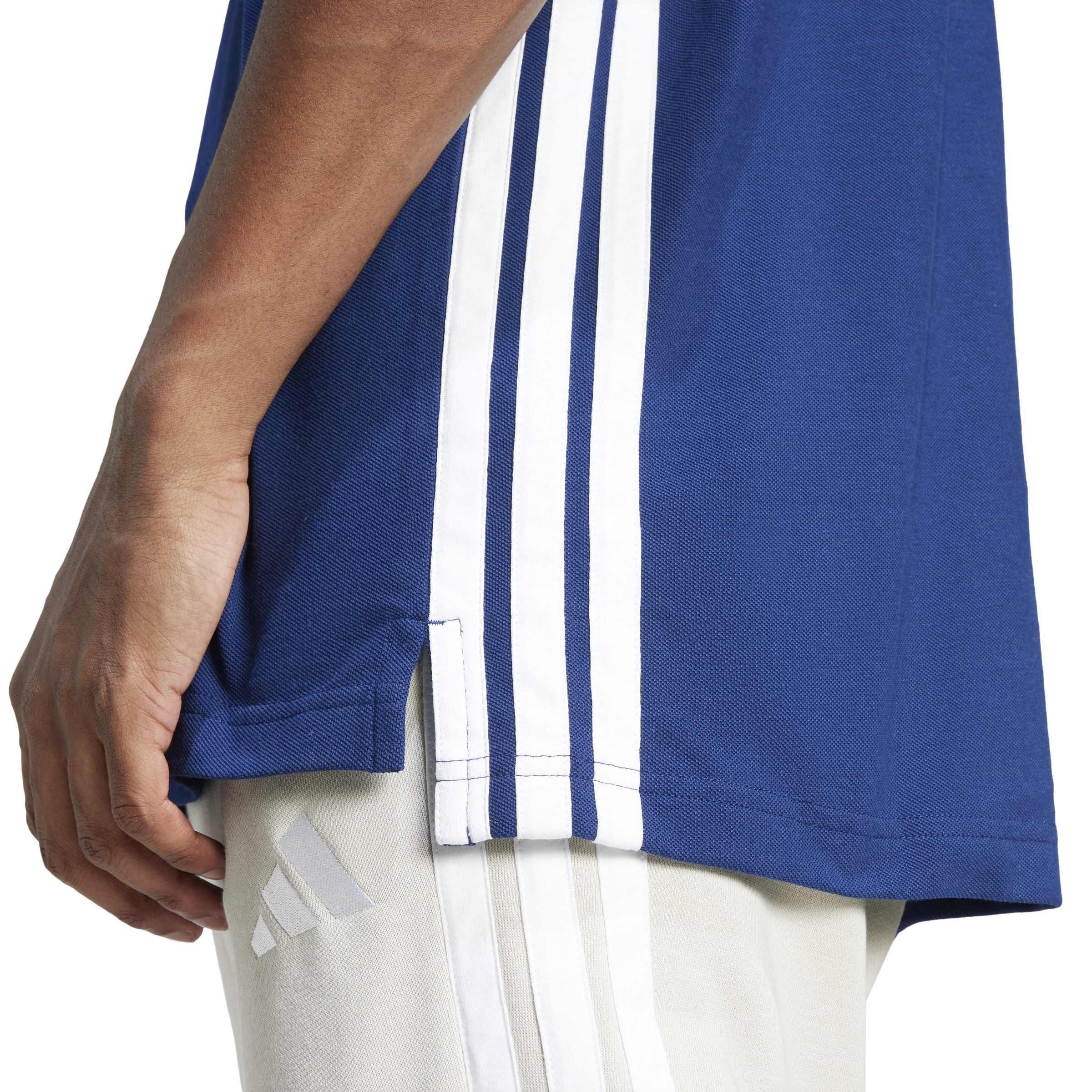 Dunkelblau/Weiß - adidas - Men's Short-Sleeve Polo Shirt - 4