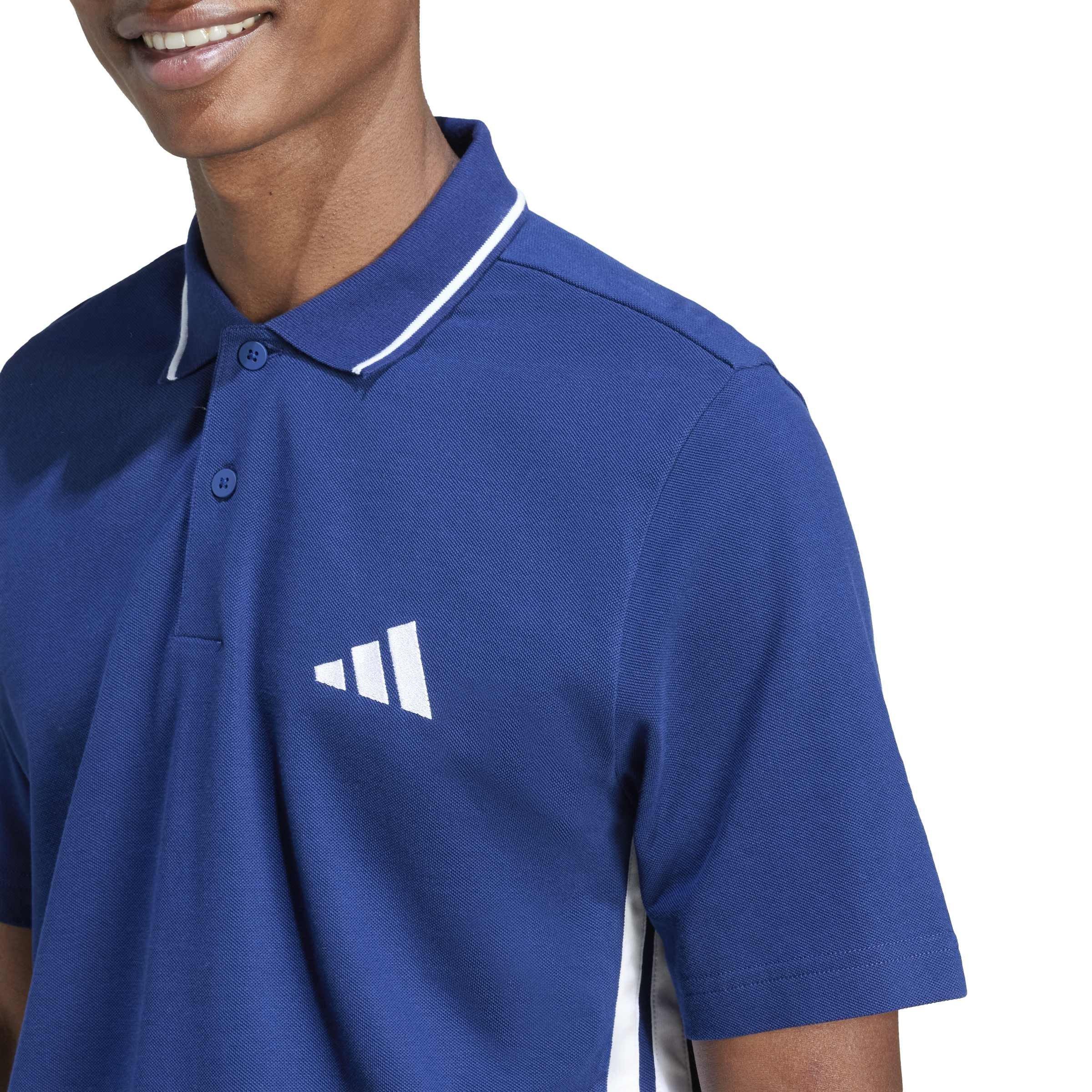 Dunkelblau/Weiß - adidas - Men's Short-Sleeve Polo Shirt - 5